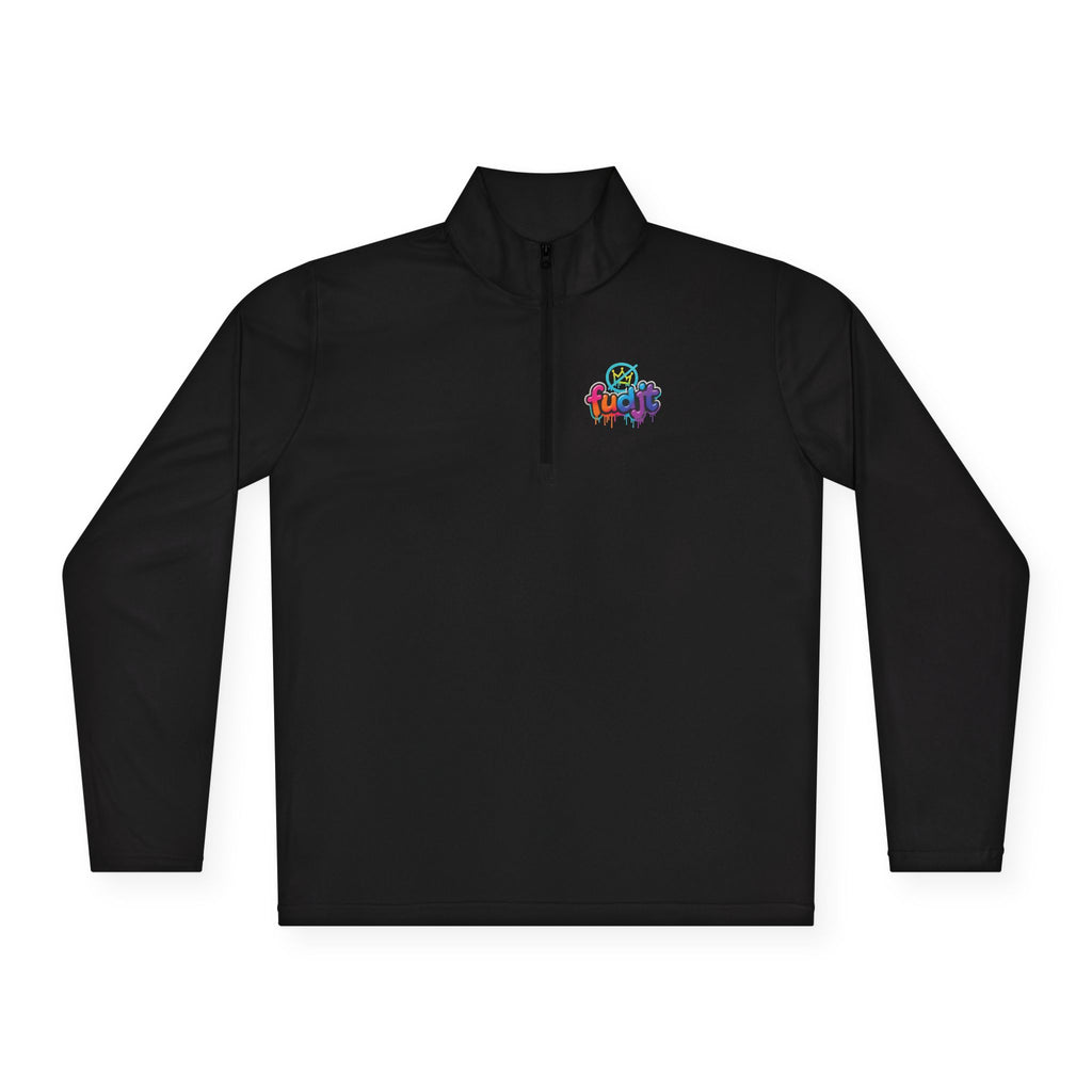 fudjt No Kings Clown Town Quarter-Zip Performance Pullover | Bold Backside | 4 Colors