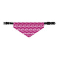 Pink fudjt Unbroken Chain 1.25  Bandana Collar for Dogs, Cats & More | 4 Sizes