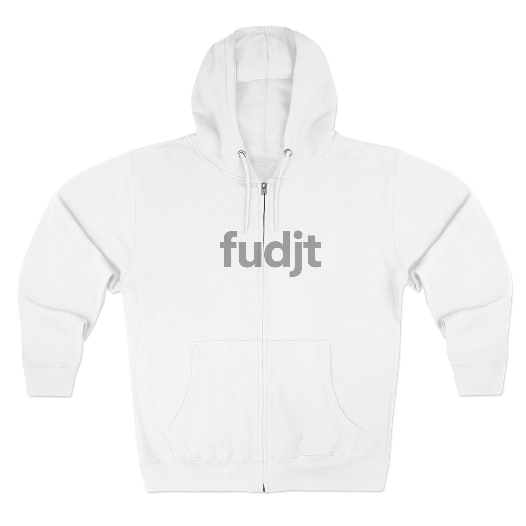 Zip Hoodie with Gray fudjt Design | Cozy Everyday Comfort | 8 Colors