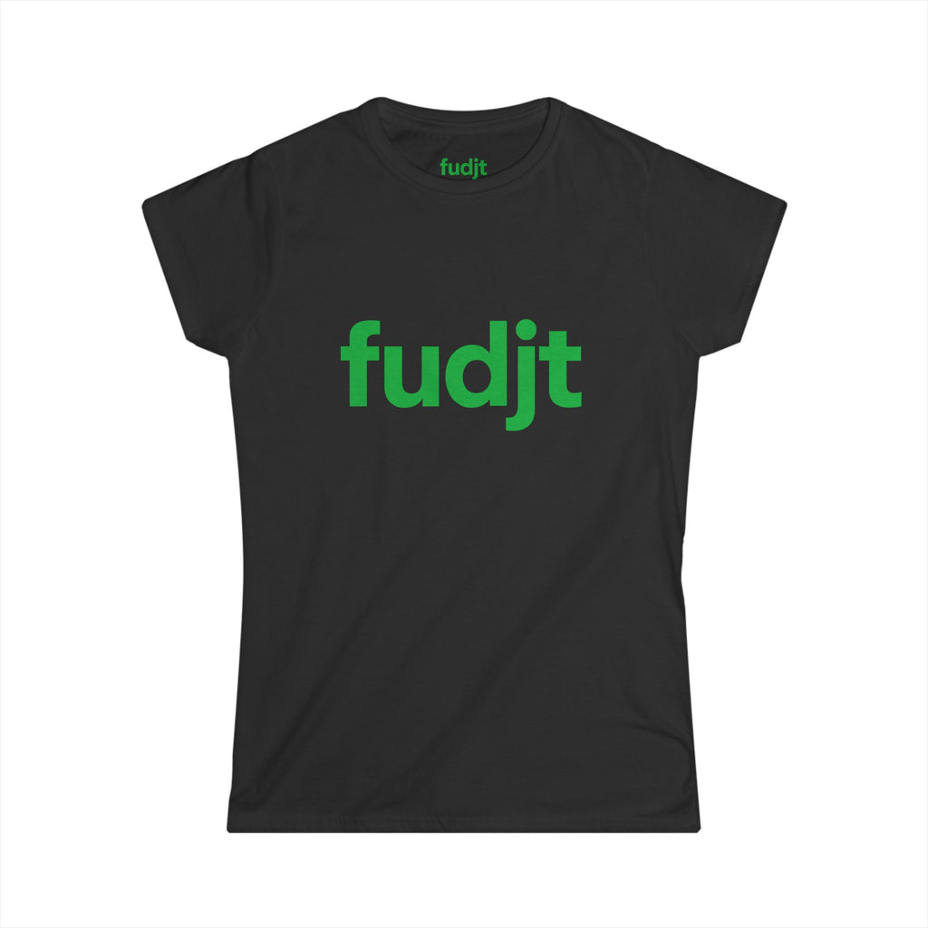 Women's Green fudjt logo Comfy Stylie Tee | 12 Colors