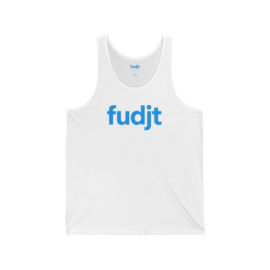 Turquoise fudjt logo - Unisex Jersey Tank | 6 Colors