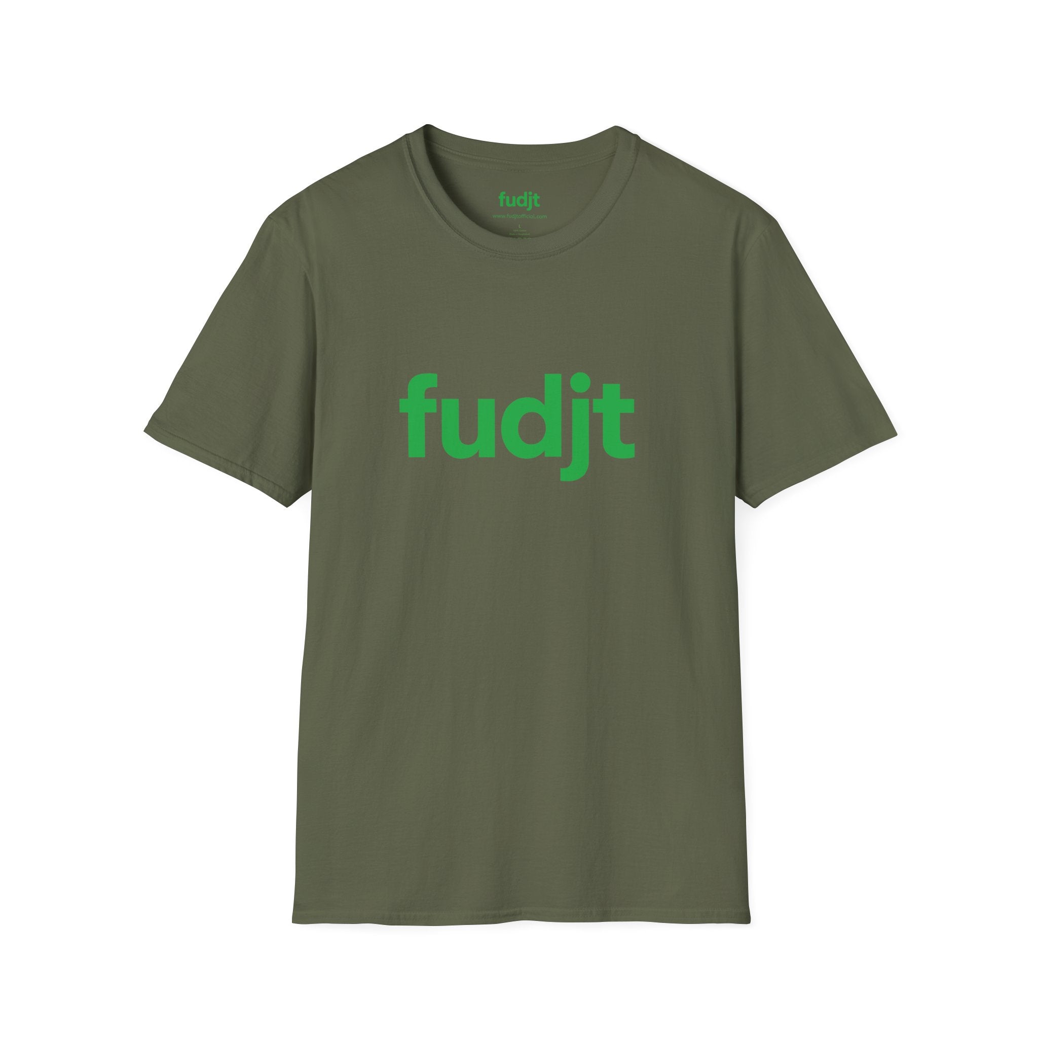 fudjt Everyday Style Green logo Tee | 16 Colors