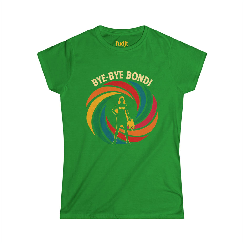 Women's Bye-Bye Bondi Spiral Baddie fudjt Comfy Stylie Tee | 8 Colors