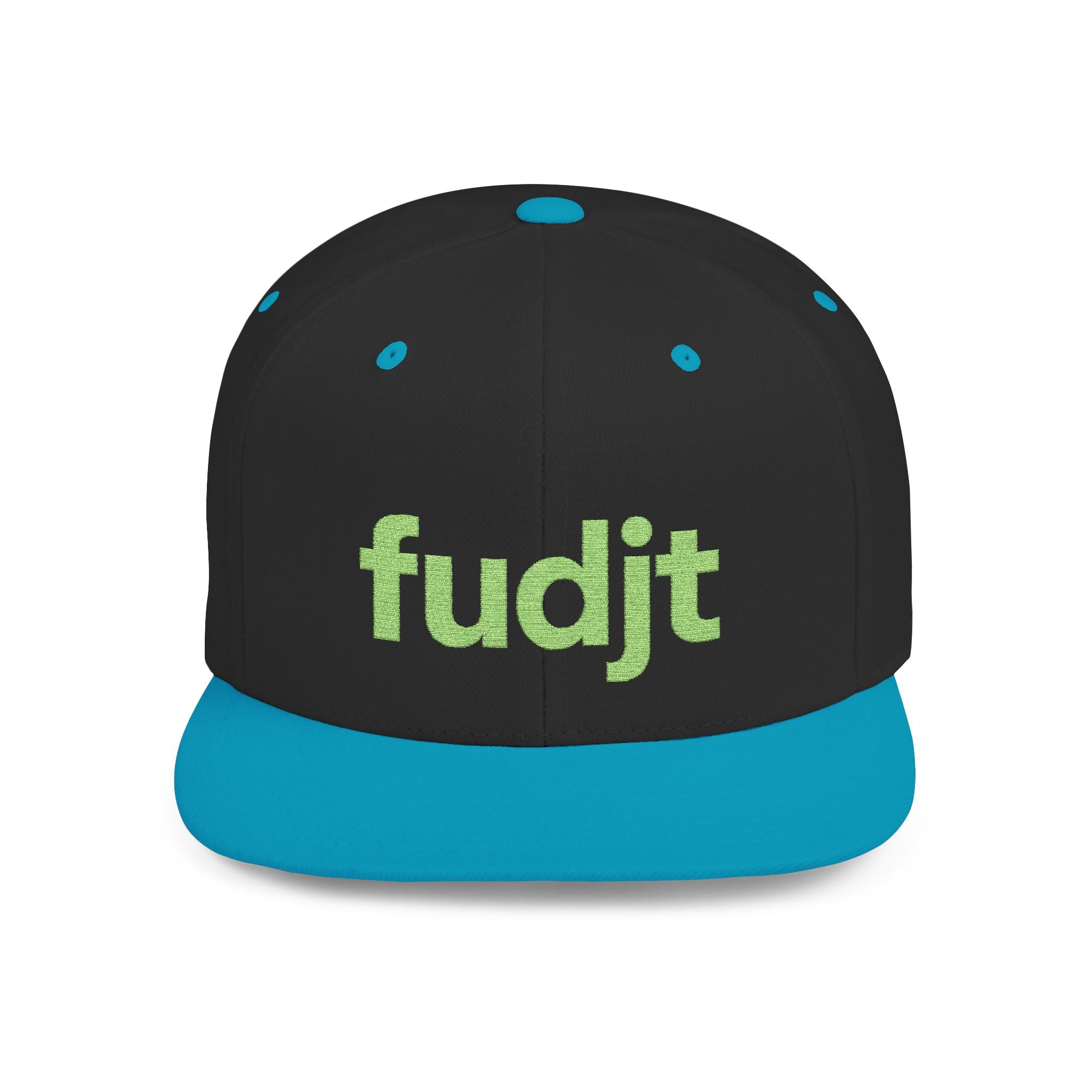 Stylish Flat Bill Snapback Green fudjt Streetwear Logo Cap | 11 Colors