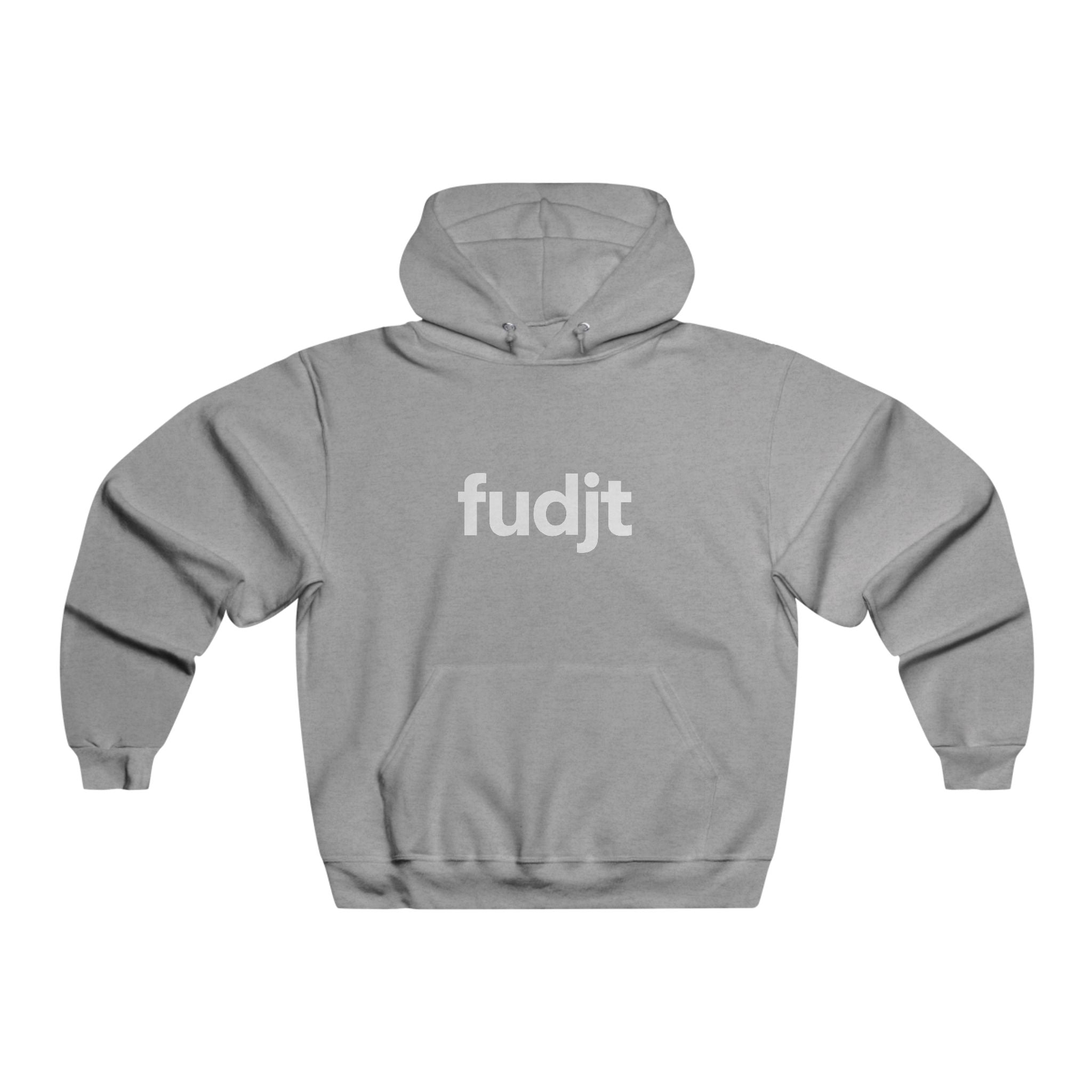 fudjt Hooded Sweatshirt | White Logo, Super Cozy Hoodie | 7 Colors