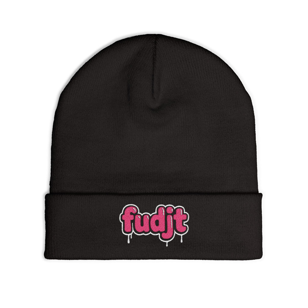 fudjt Knit Beanie | Pink Drip | 5 Colors
