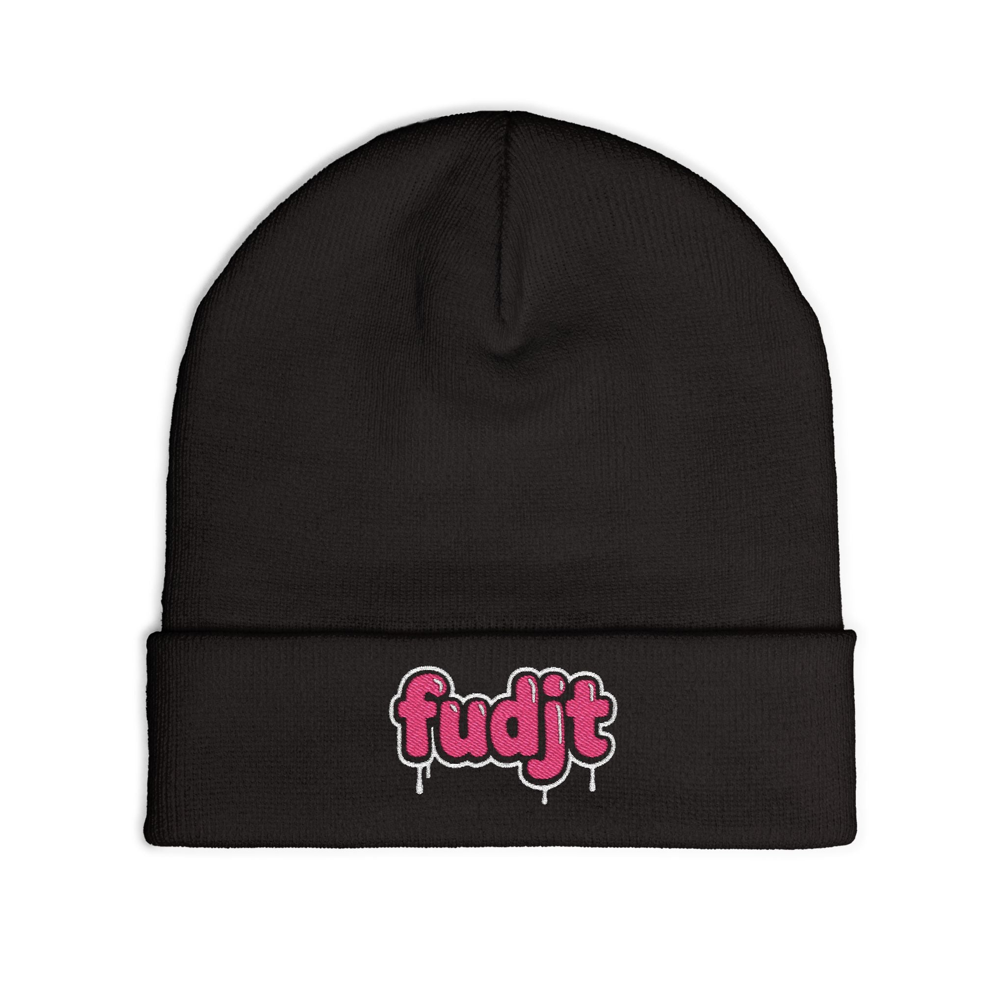 fudjt Knit Beanie | Pink Drip | 5 Colors
