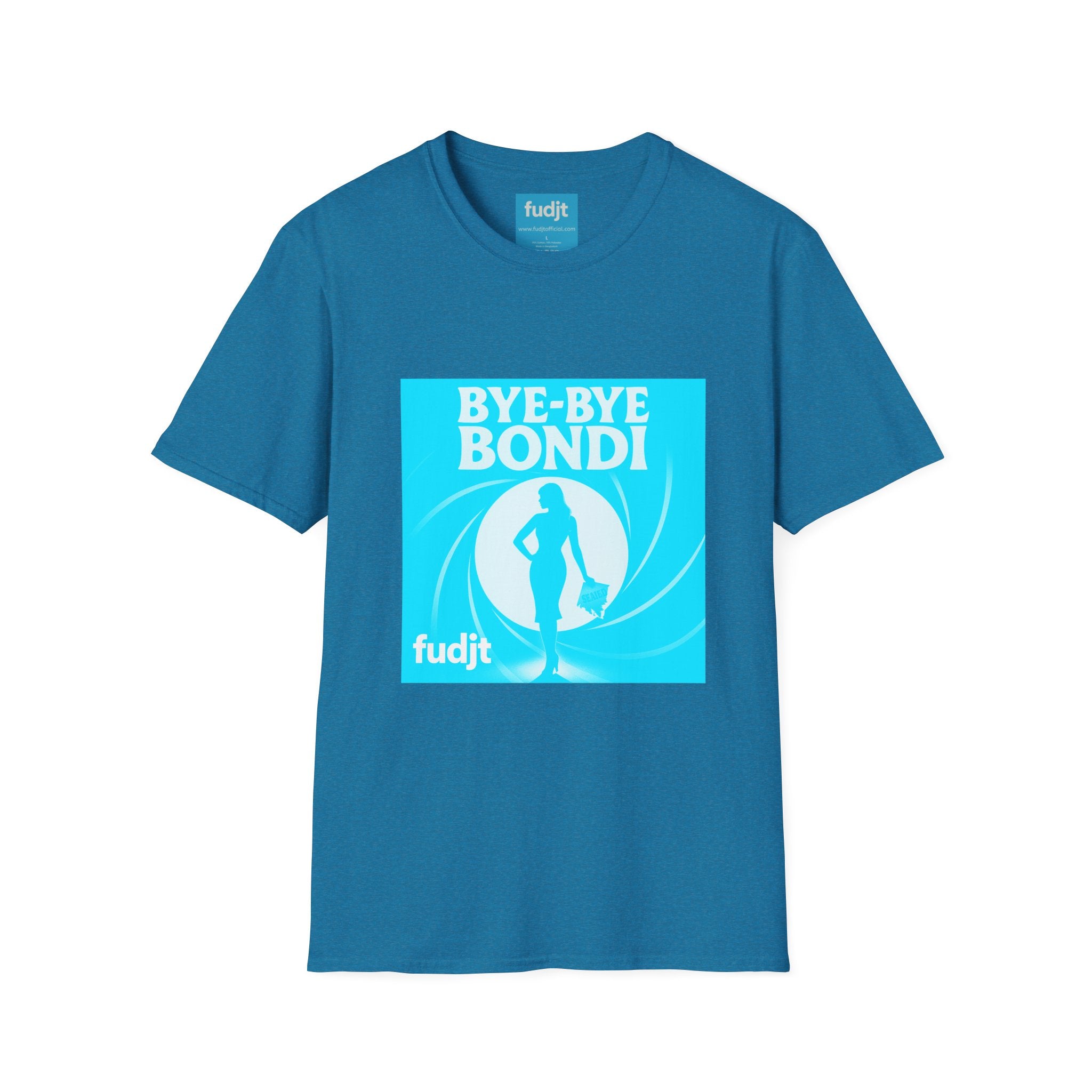 Bye-Bye Bondi | Blue Smoke Screen Retro fudjt Tee | 15 Colors