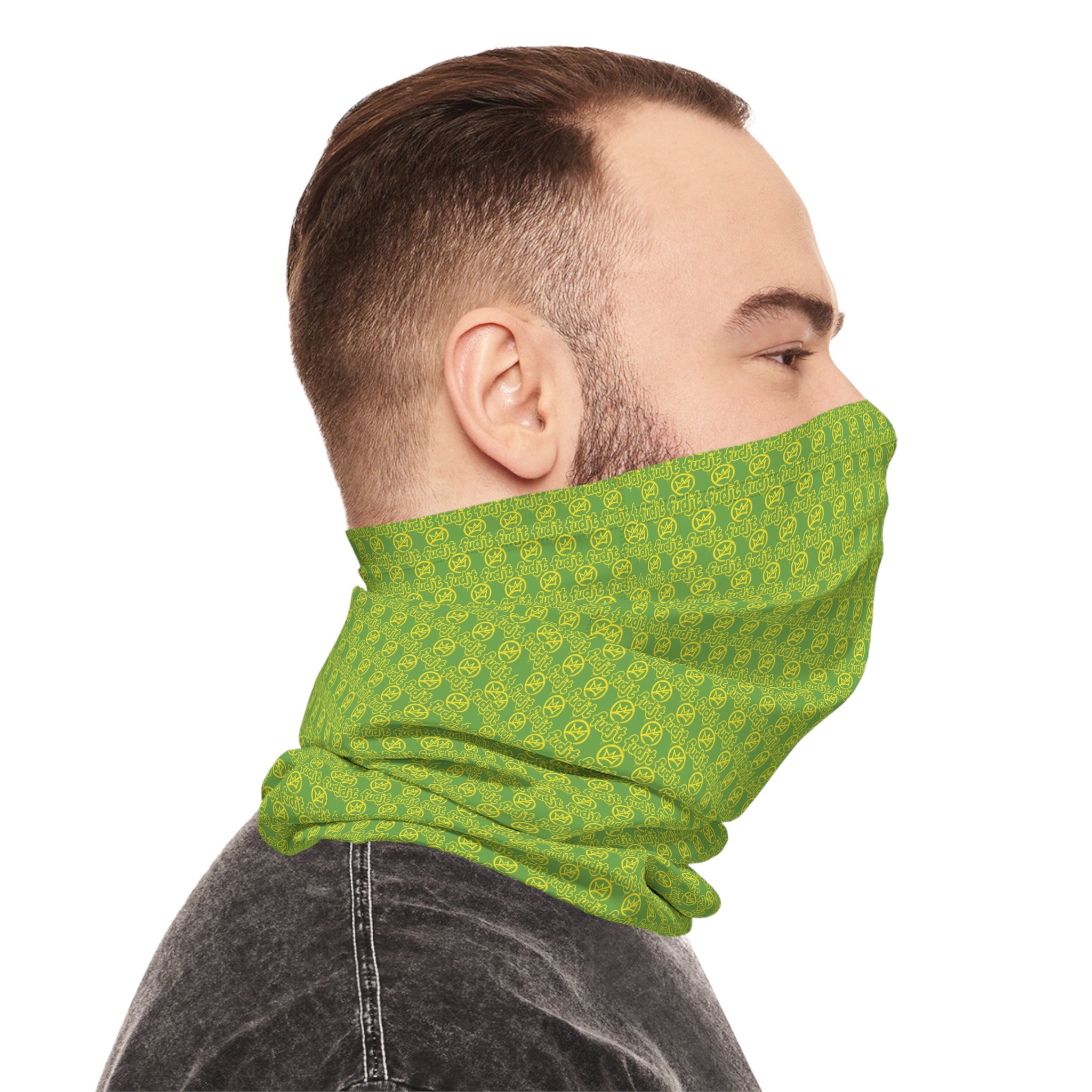 Green Golden fudjt No Kings .5 Neck Gaiter