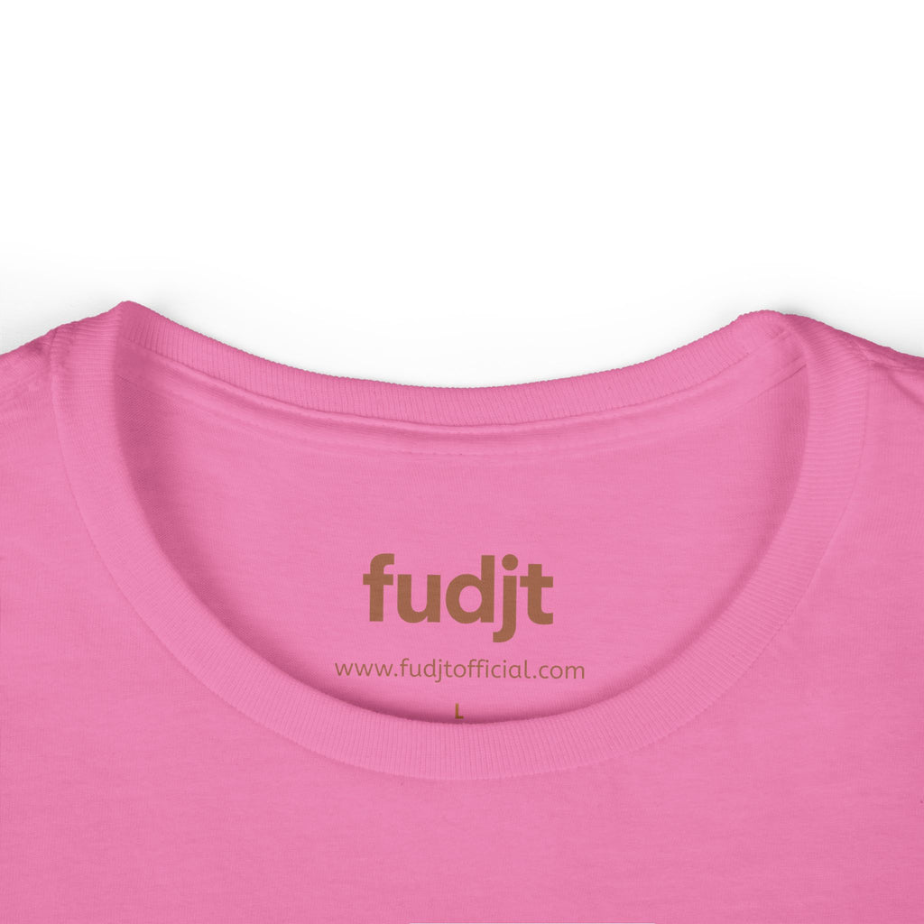 Women's Brown fudjt logo Comfy Stylie Tee | 12 Colors