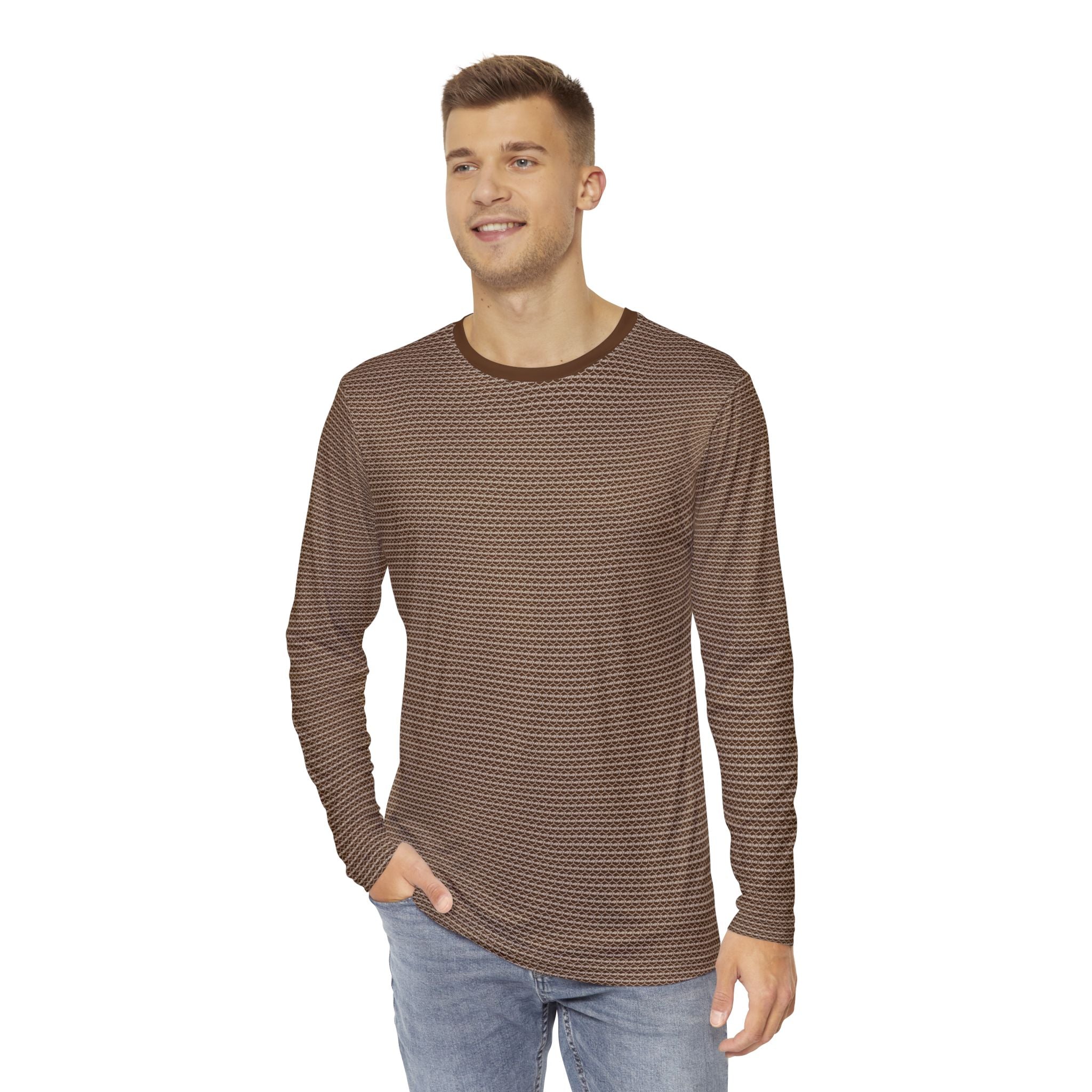 Brown fudjt Unbroken Chain .5 Fluid Vibes Long Sleeve Shirt
