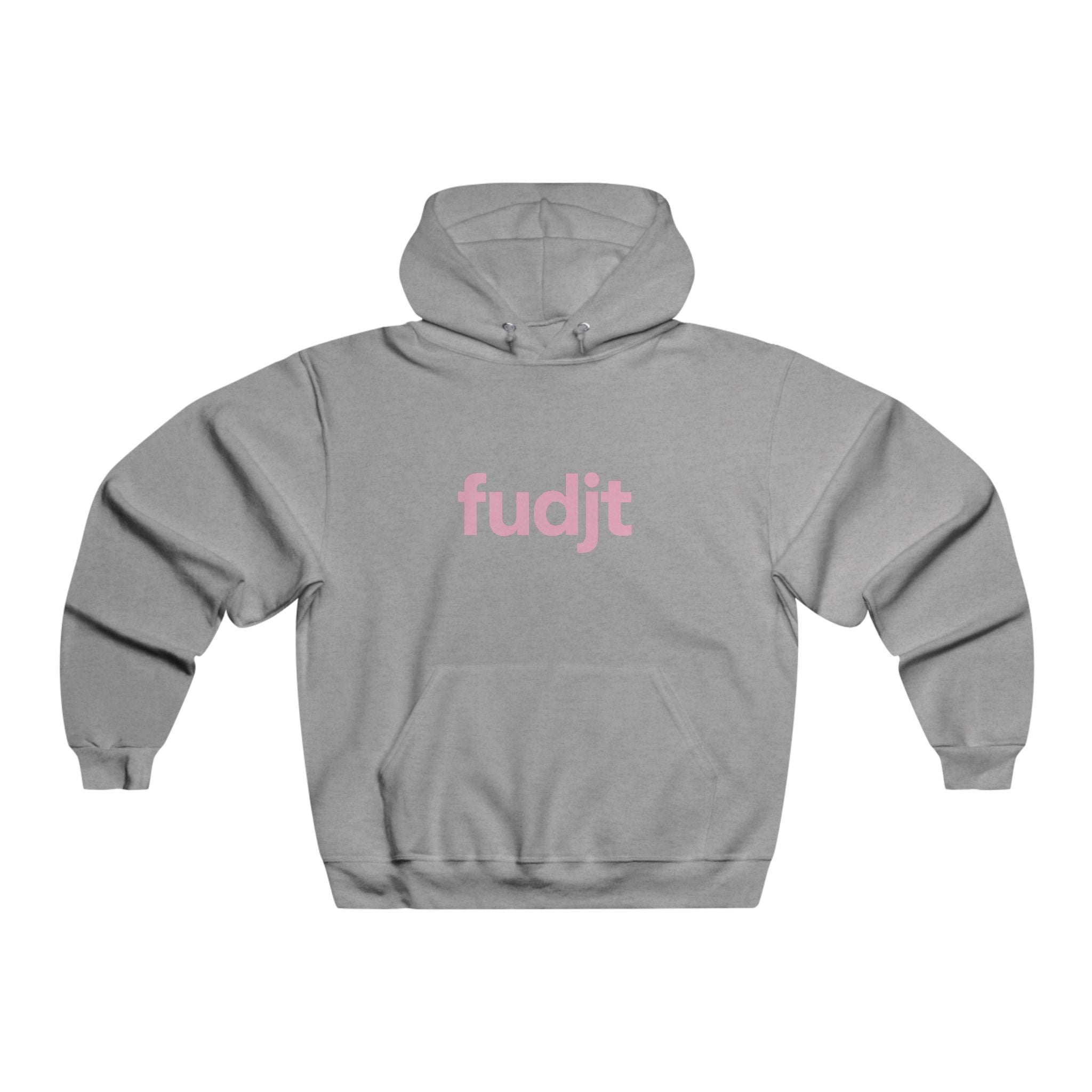 fudjt Hooded Sweatshirt | Pink Logo, Super Cozy Hoodie | 8 Colors