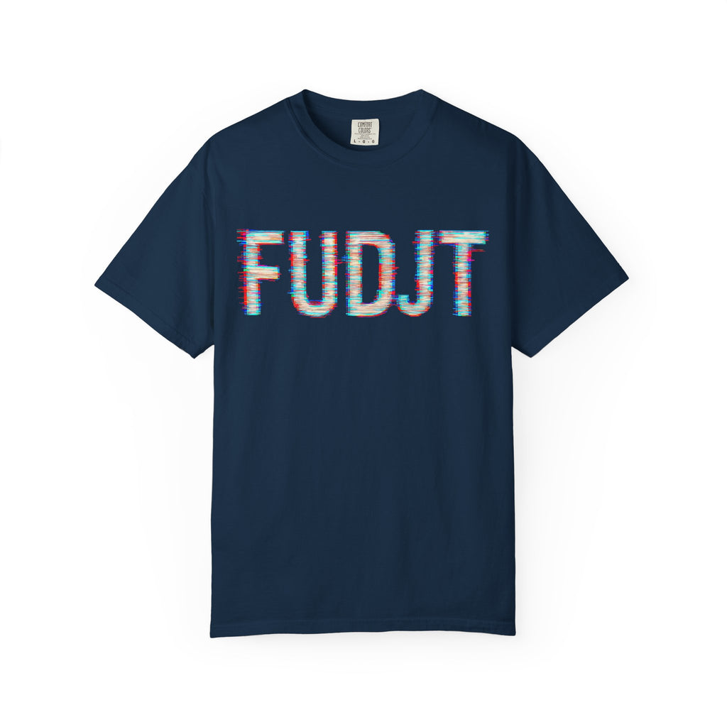 FUDJT Glitch Front & No Crown Back Premium Heavyweight Tee | 15 Colors