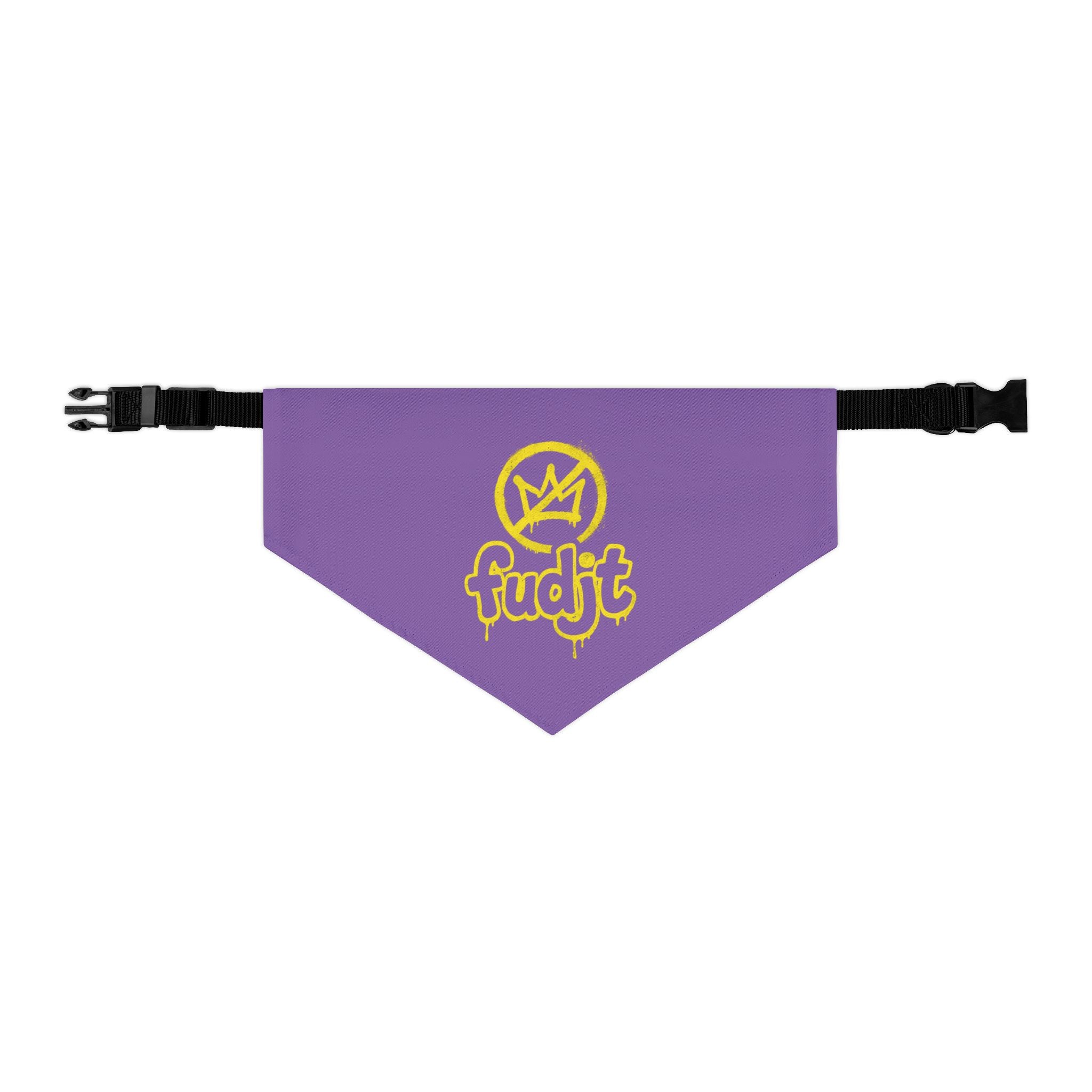 Light Purple Golden fudjt No Kings Bandana Collar for Dogs, Cats & More | 4 Sizes