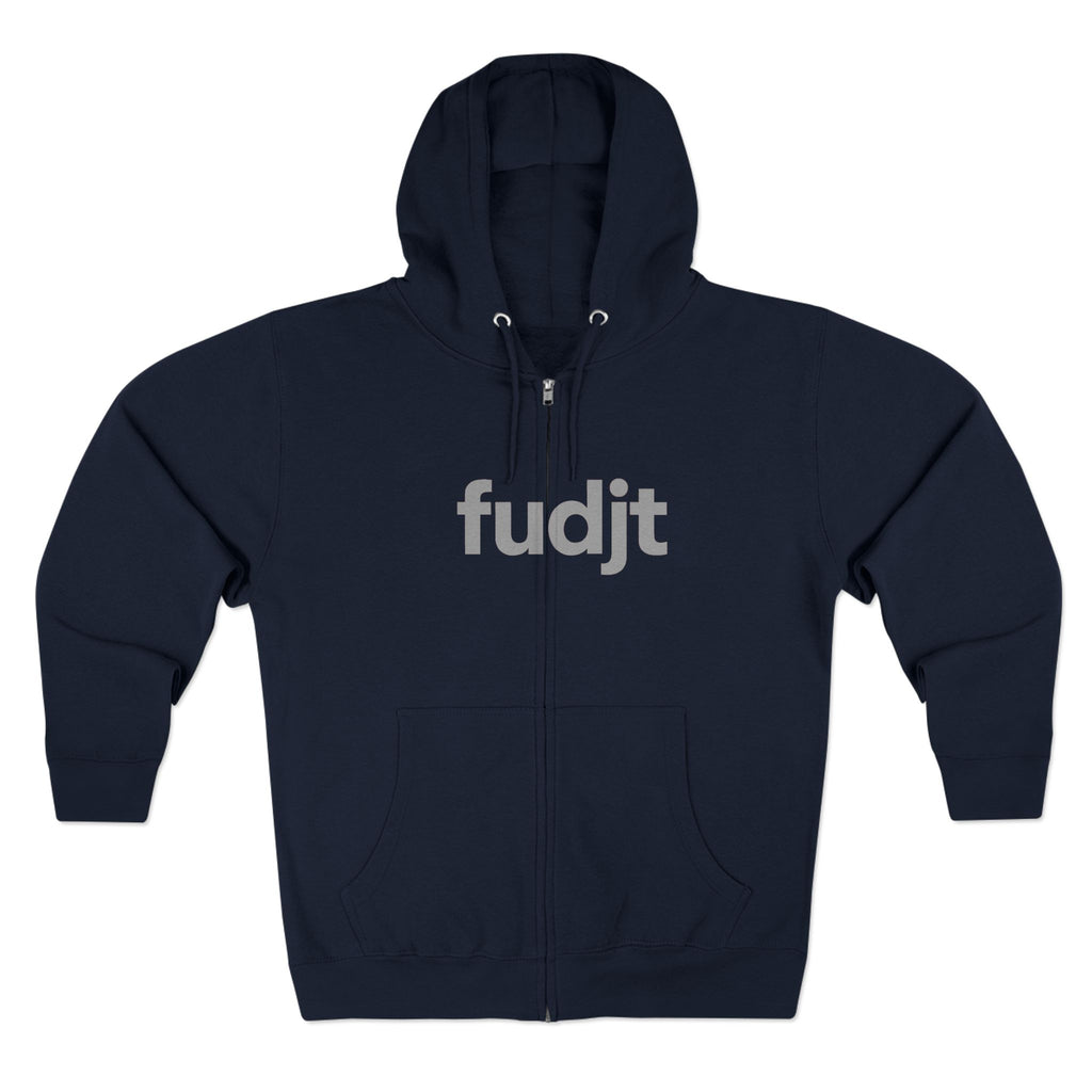 Zip Hoodie with Gray fudjt Design | Cozy Everyday Comfort | 8 Colors