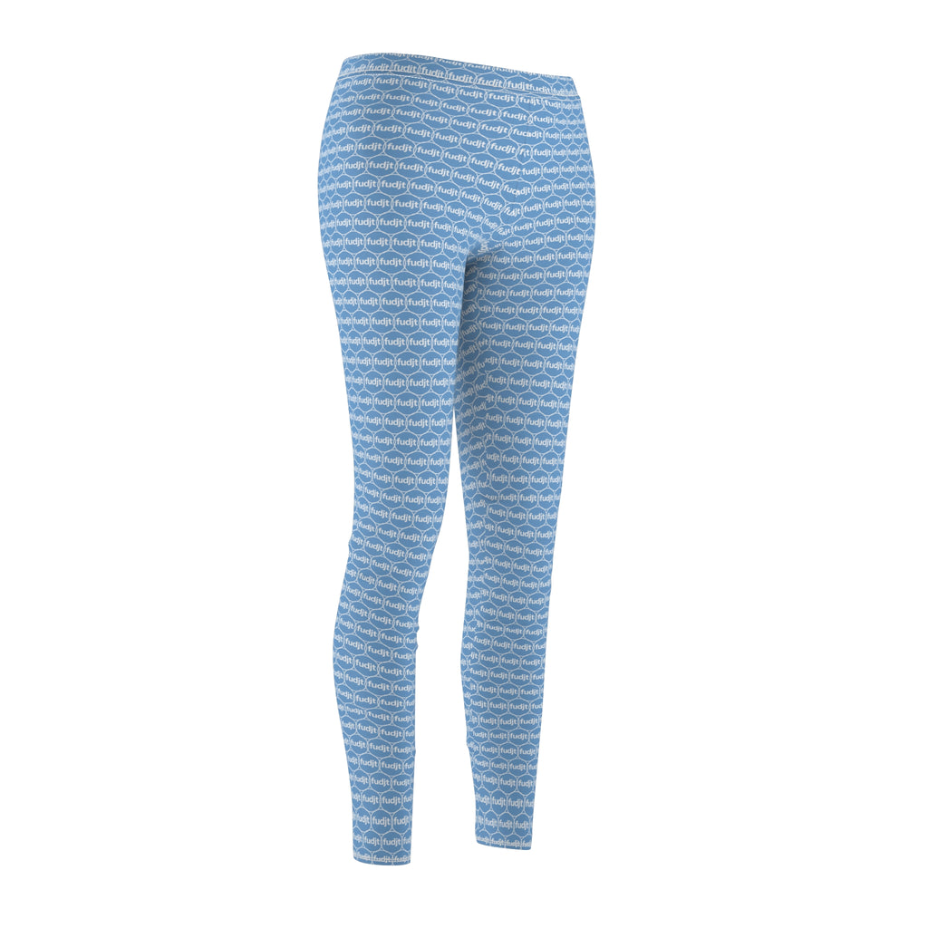 Light Blue fudjt Unbroken Chain 1.25 Casual Leggings