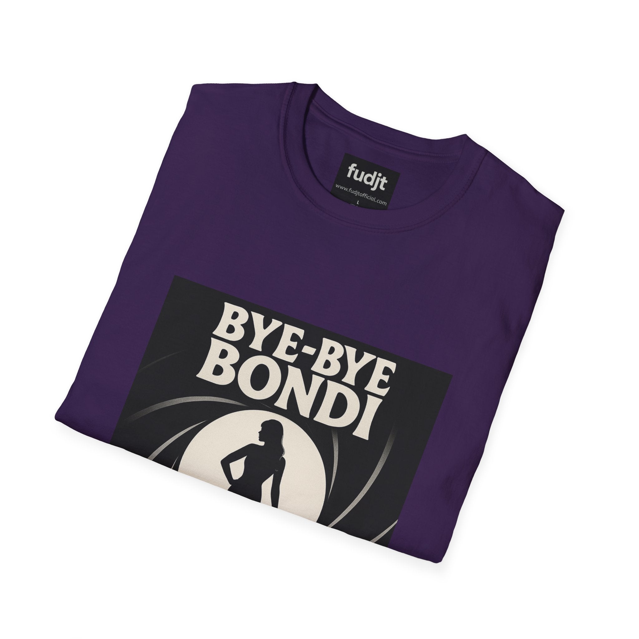 Bye-Bye Bondi | Black Smoke Screen Retro fudjt Tee | 15 Colors