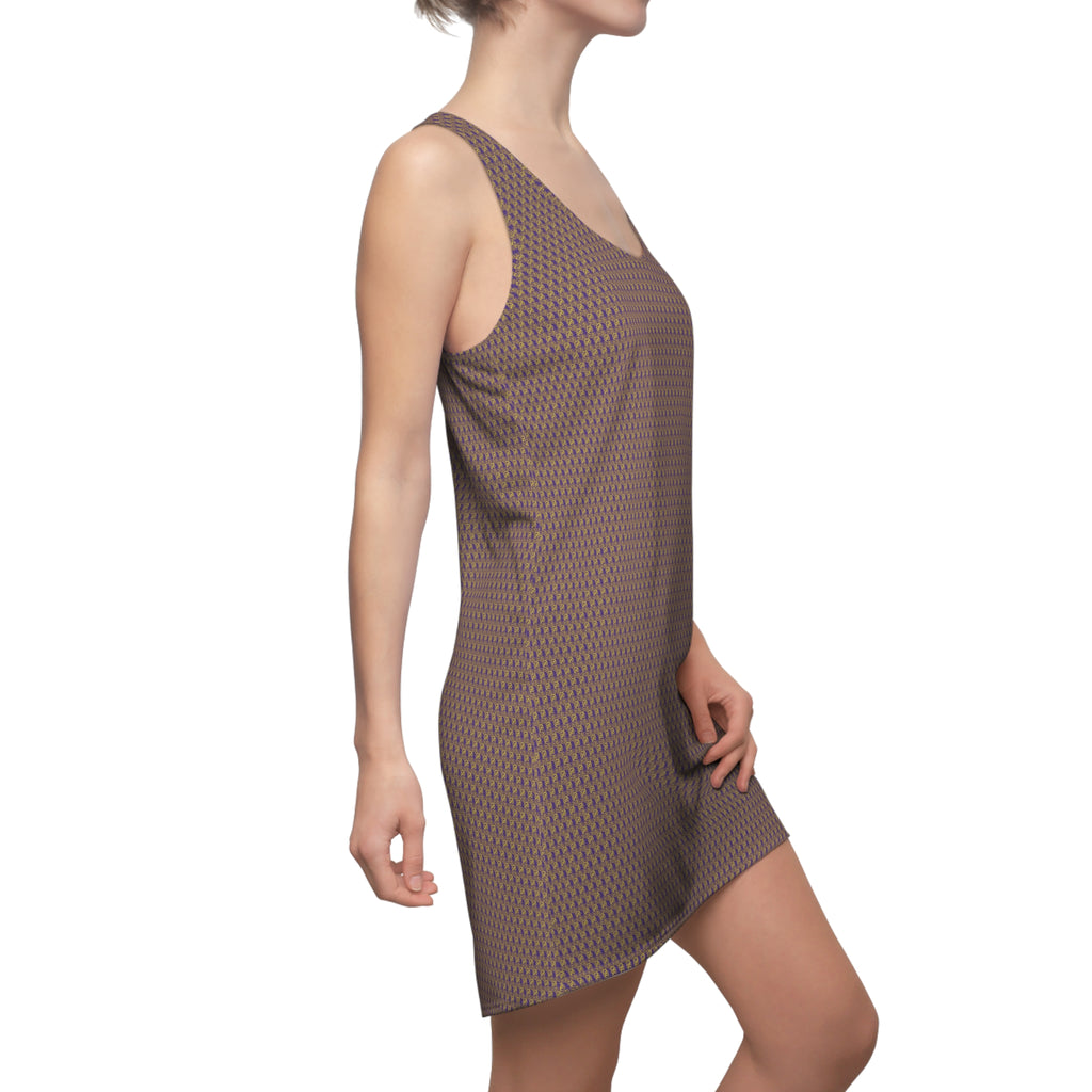 Purple Golden fudjt No Kings .5 Chic Racerback Dress