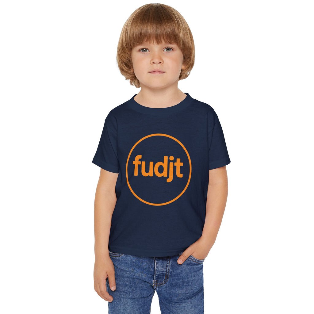 Orange fudjt Circle Toddler Tee | 7 Colors