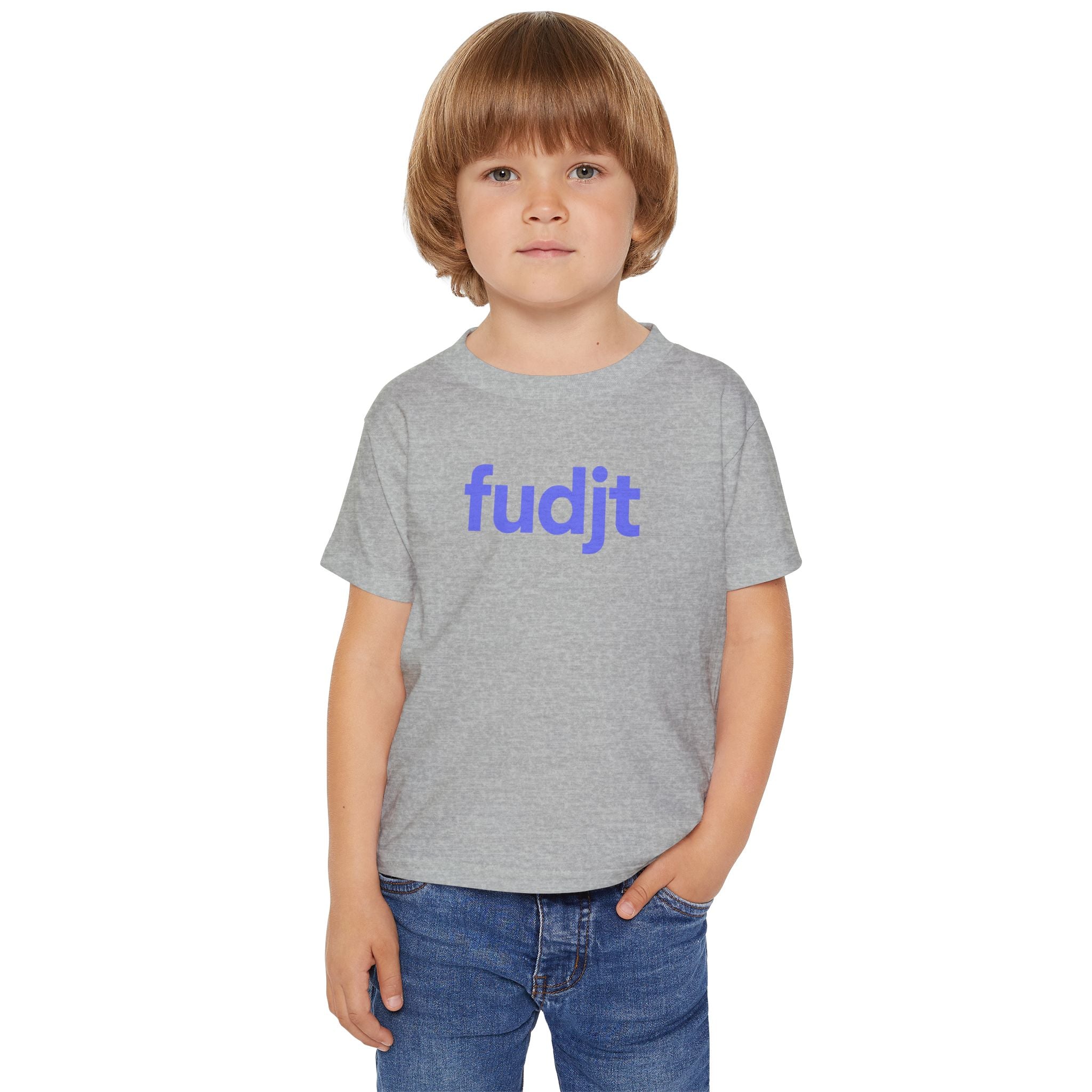 Toddler T-Shirt with Light Blue Fudjt Design | 6 Colors