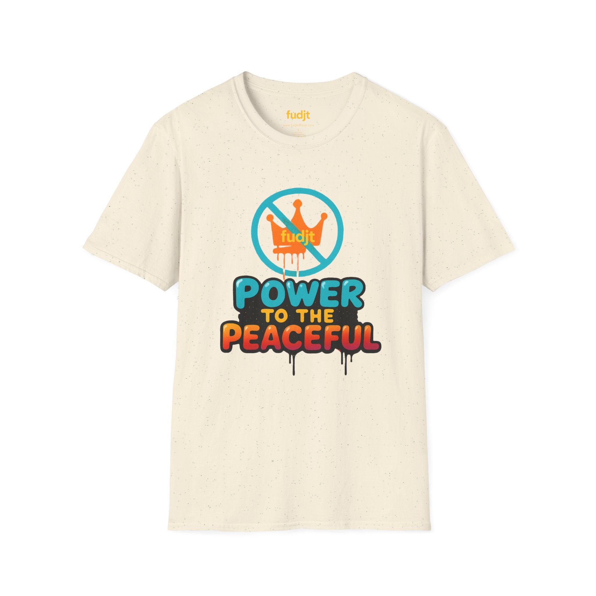 fudjt No Kings Power To The Peaceful Tee | 10 Colors