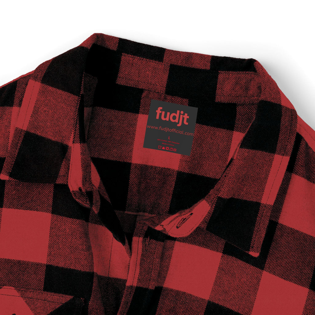 Flannel Shirt | Cozy Red fudjt logo | 4 Colors