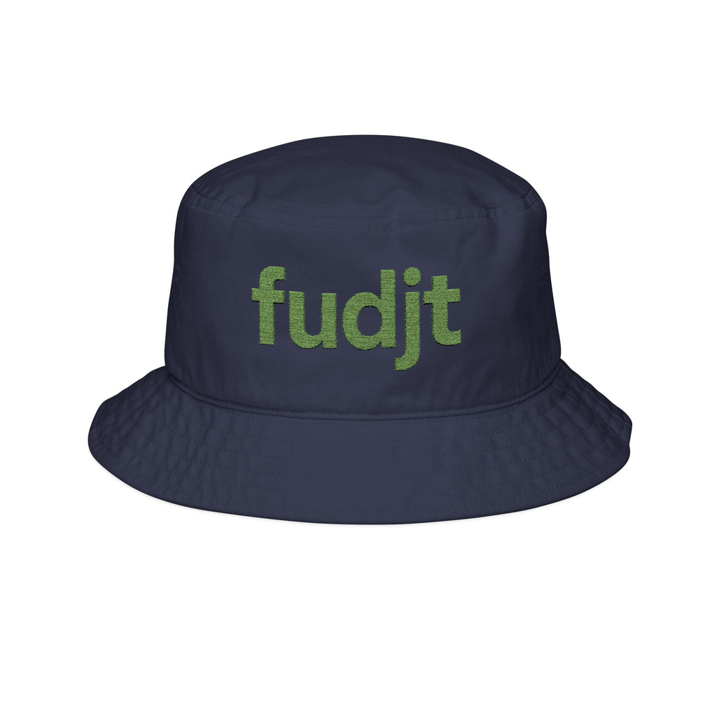 Trendy Bucket Hat with Embroidered Green fudjt Design | 3 Colors