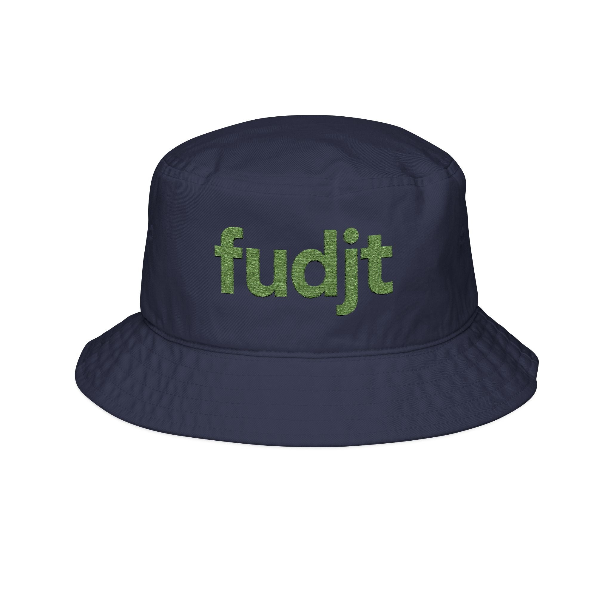 Trendy Bucket Hat with Embroidered Green fudjt Design | 3 Colors