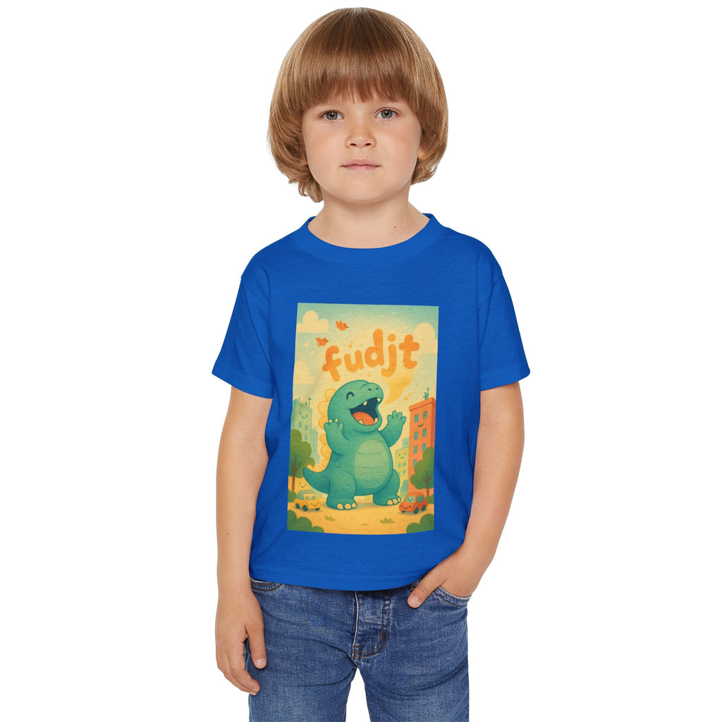fudjt Toddler Tee with Dino Joy Design | 6 Colors