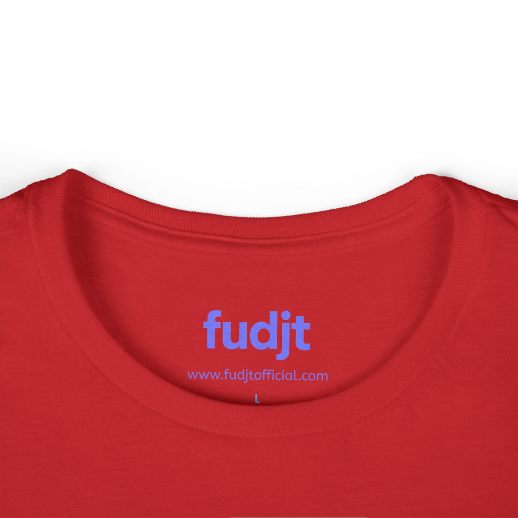 Women's Light Blue fudjt logo Comfy Stylie Tee | 12 Colors