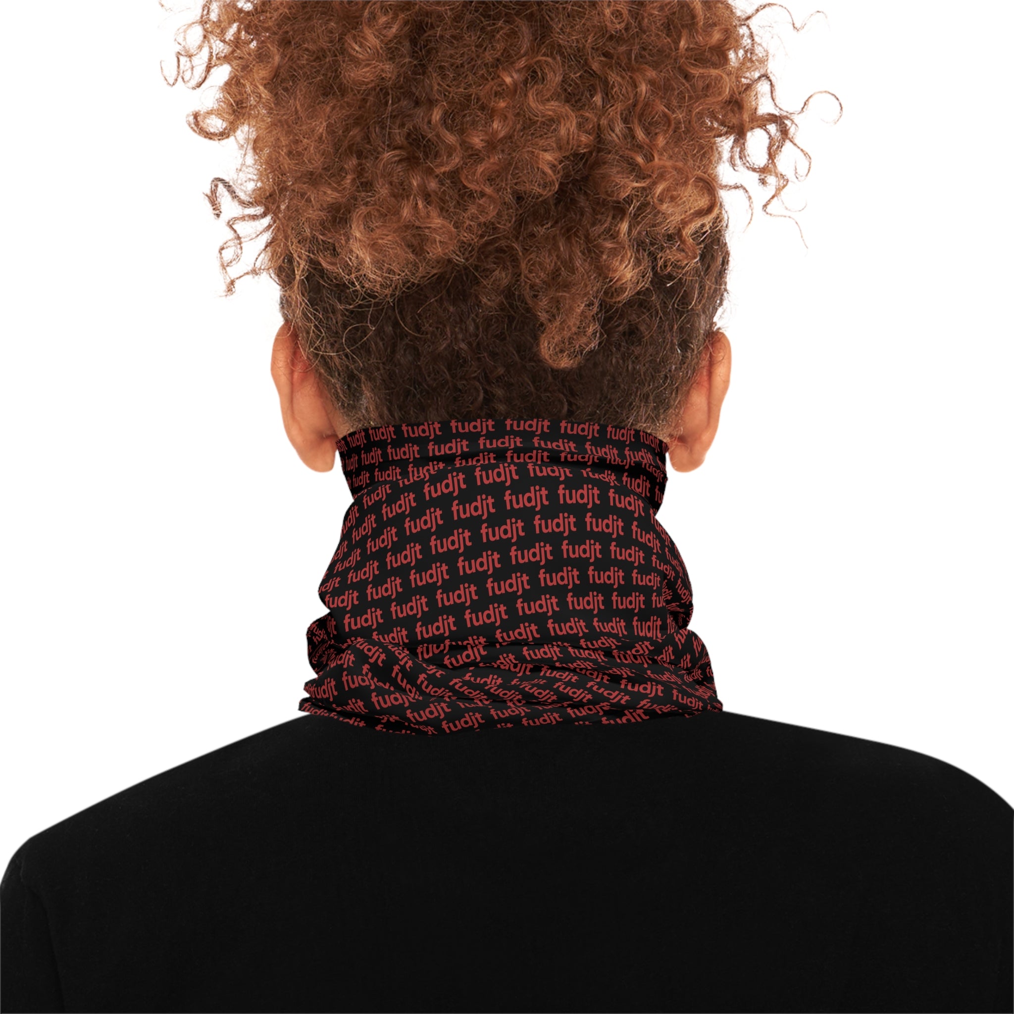 Black & Red fudjt Lightweight Neck Gaiter - view 3