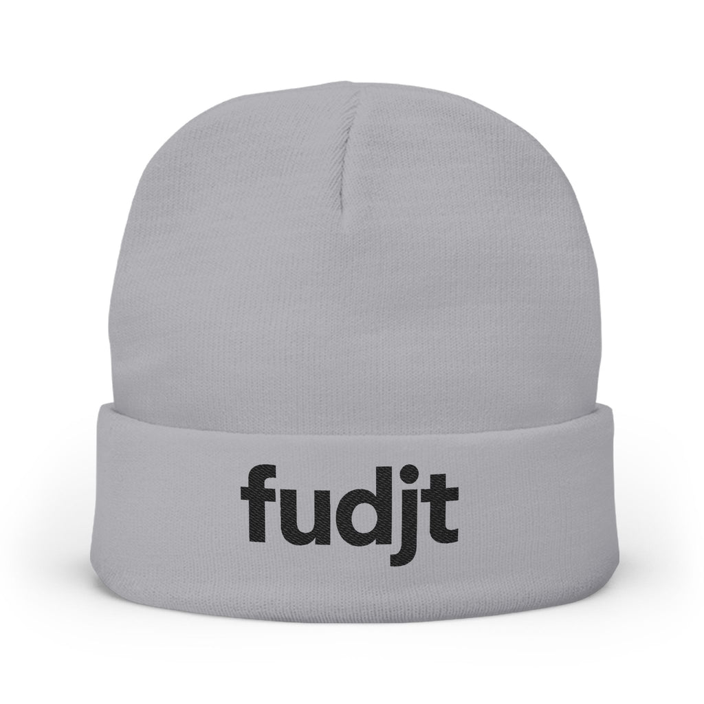 Stylish & Cozy fudjt Knit Beanie | Black Embroidery | 2 Colors