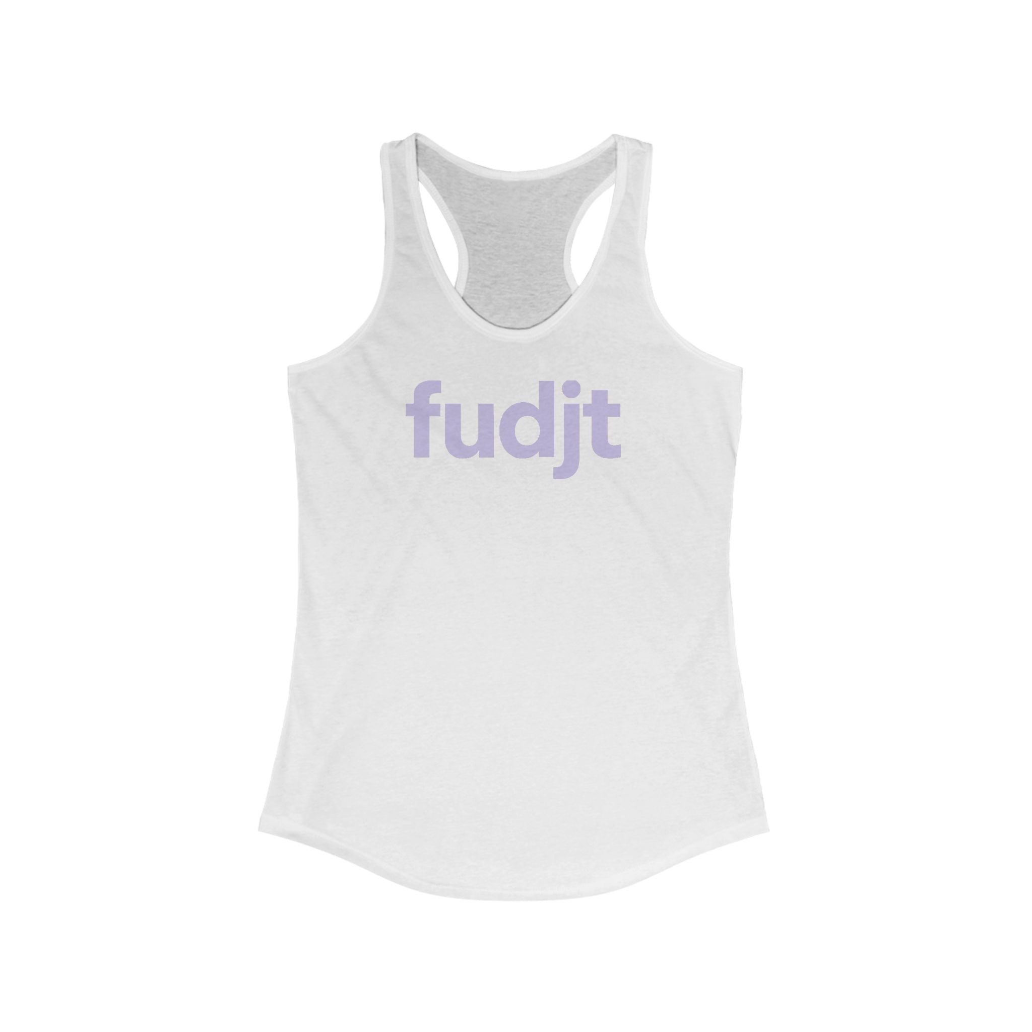 Lavender fudjt logo Women's Racerback Tank, Perfect Relaxed Fit | 5 Colors