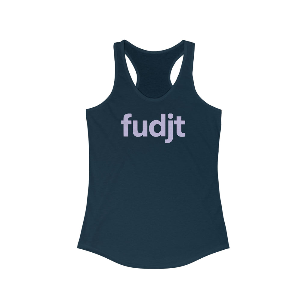 Lavender fudjt logo Women's Racerback Tank, Perfect Relaxed Fit | 5 Colors