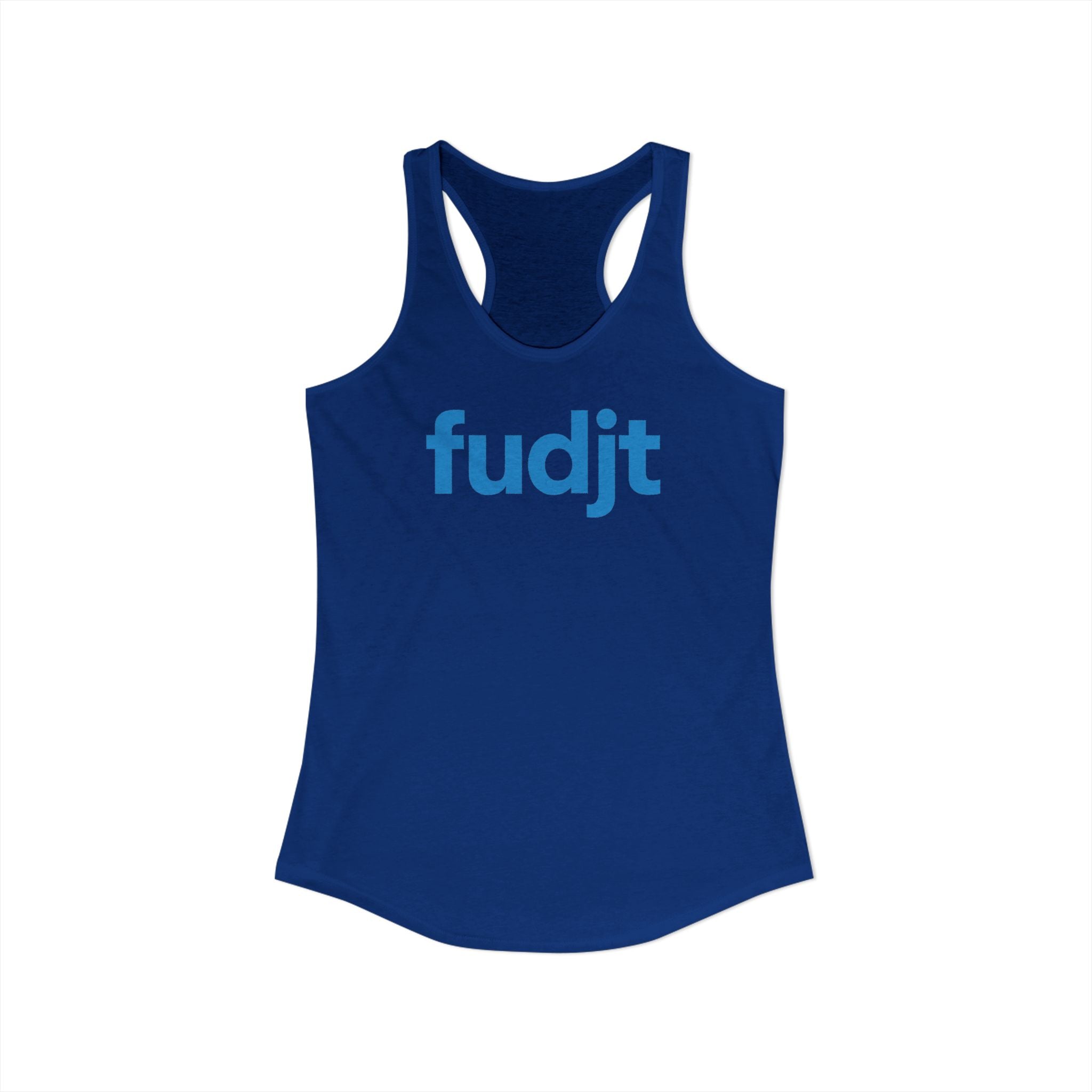 Turquoise fudjt Logo Women's Racerback Tank, Relaxed Fit | 5 Colors