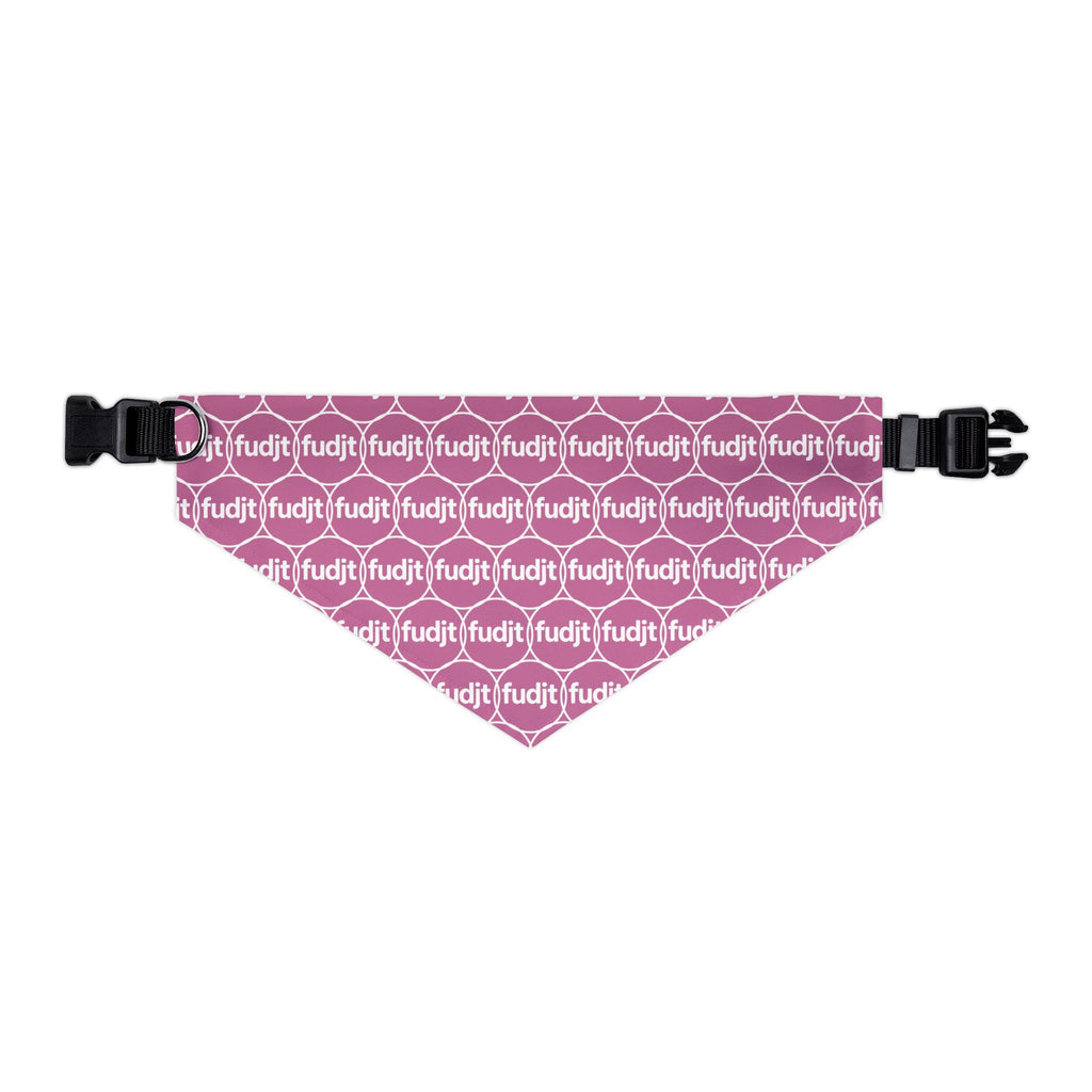 Light Pink fudjt Unbroken Chain 1.25  Bandana Collar for Dogs, Cats & More | 4 Sizes