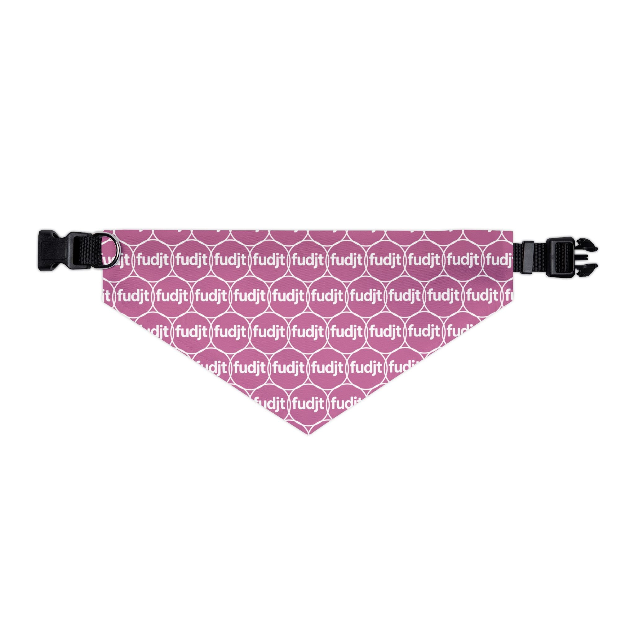 Light Pink fudjt Unbroken Chain 1.25  Bandana Collar for Dogs, Cats & More | 4 Sizes