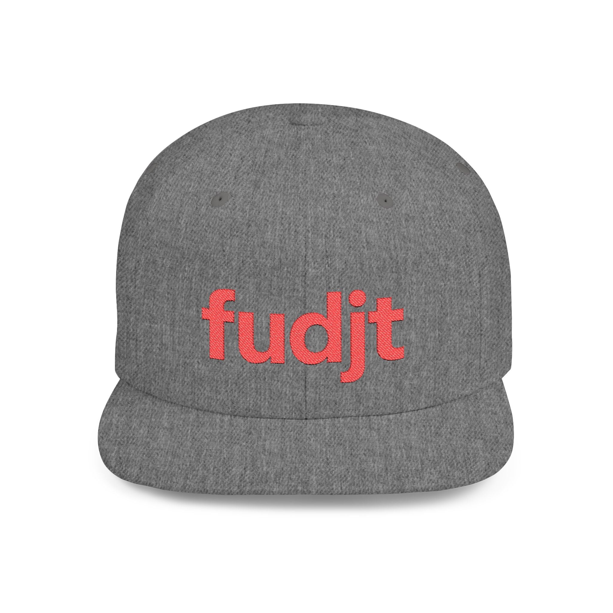 Stylish Flat Bill Snapback Red fudjt Streetwear Logo Cap | 12 Colors
