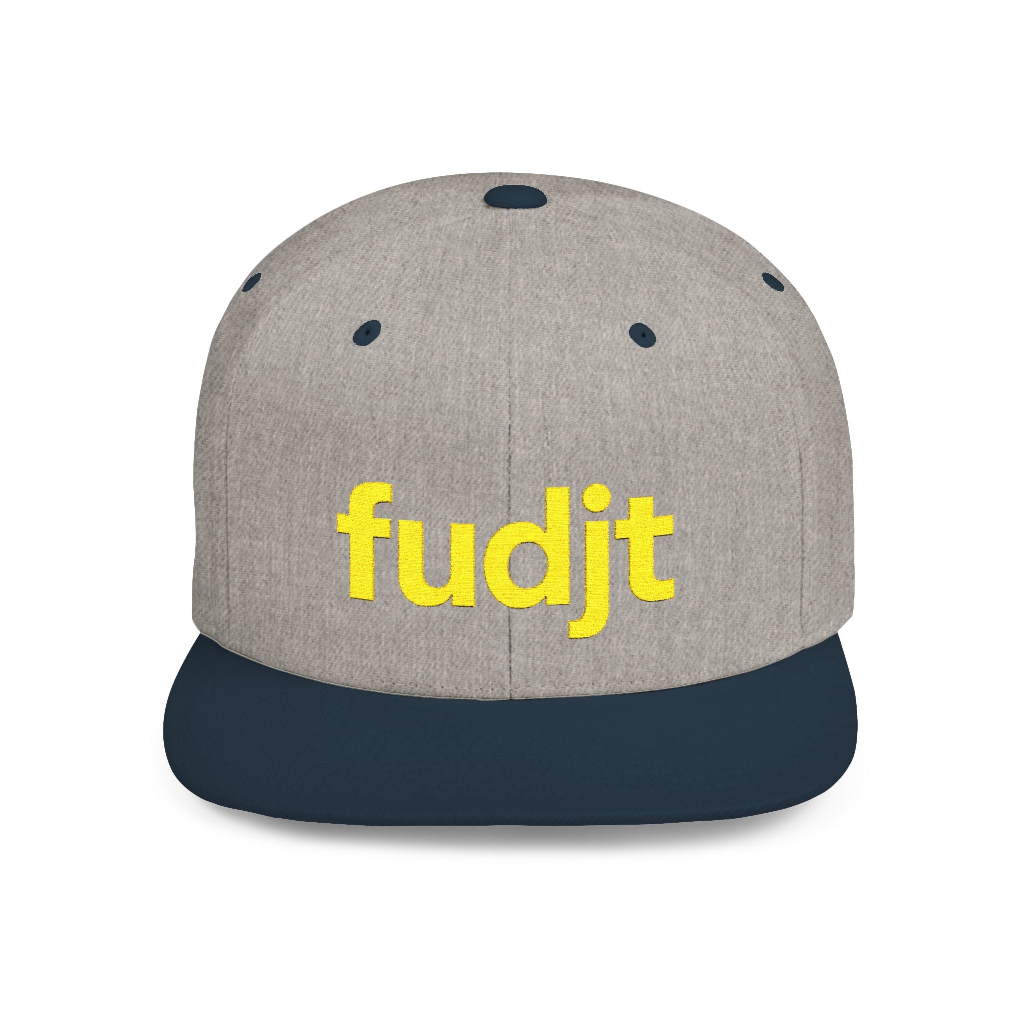 Stylish Flat Bill Snapback Gold fudjt Streetwear Logo Cap | 11 Colors