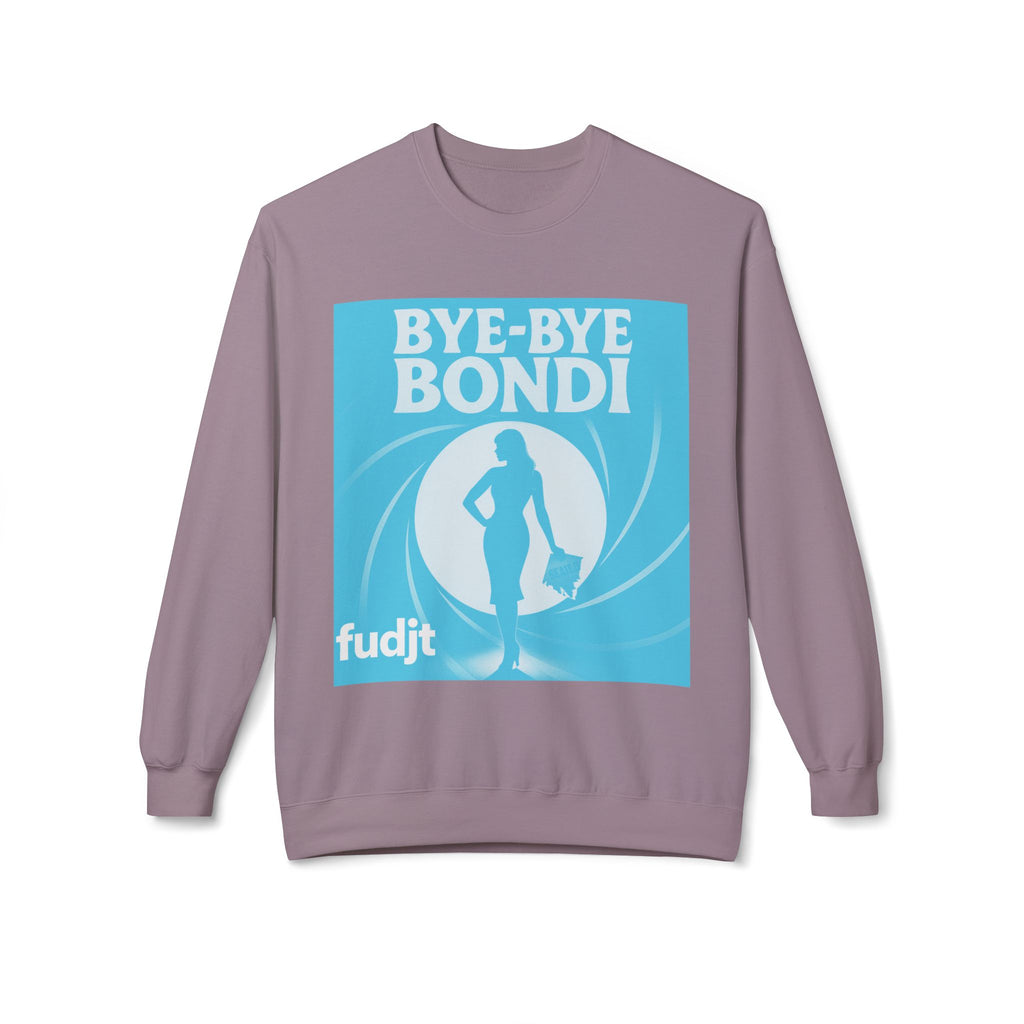 BYE-BYE BONDI | Blue Smoke Screen Retro fudjt Crewneck Sweatshirt | 14 Colors