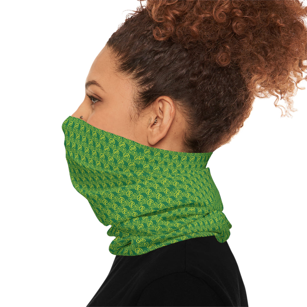 Dark Green Golden fudjt No Kings .5 Neck Gaiter