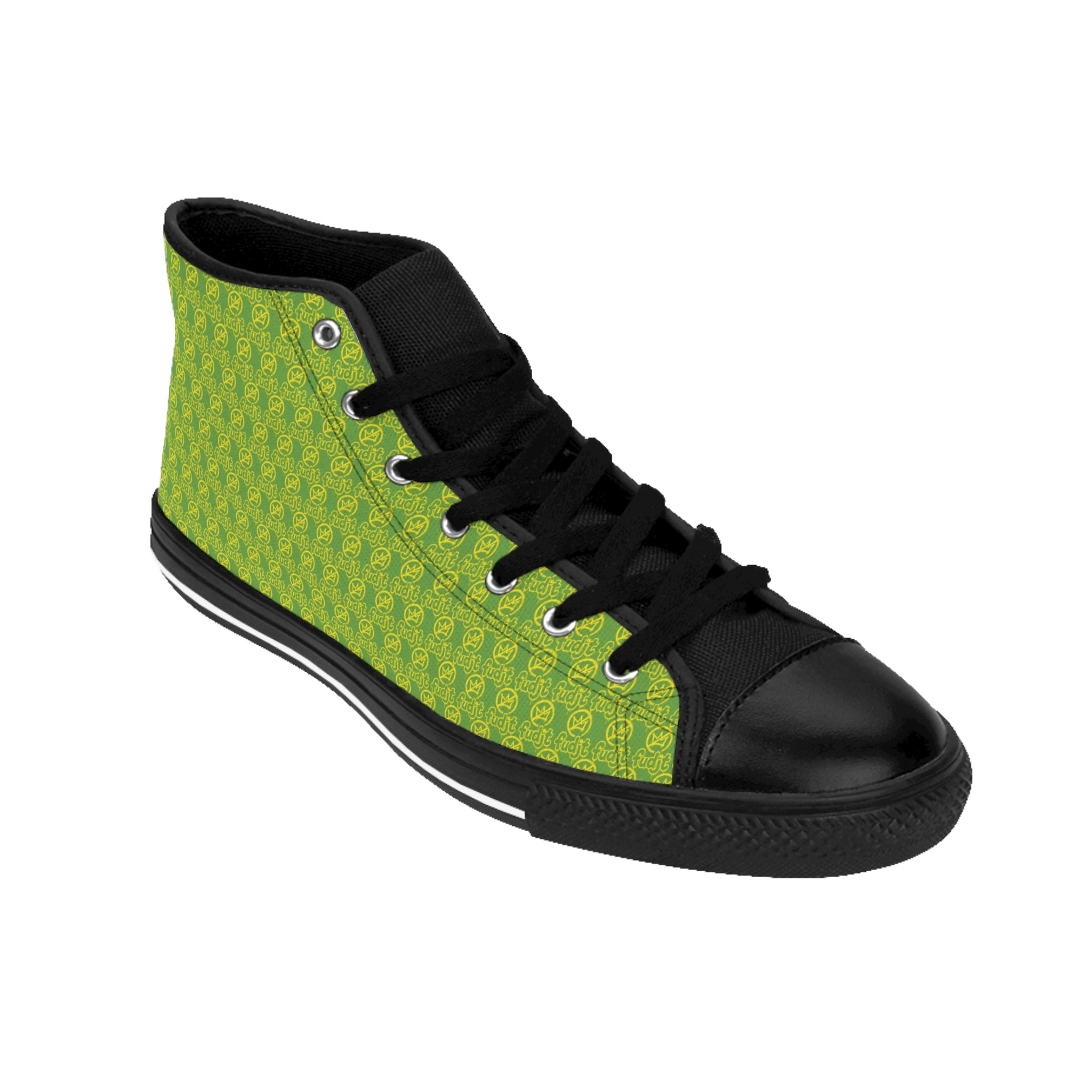 Green Golden fudjt No Kings Street Style Sneakers | Women & Girls .5 High Top