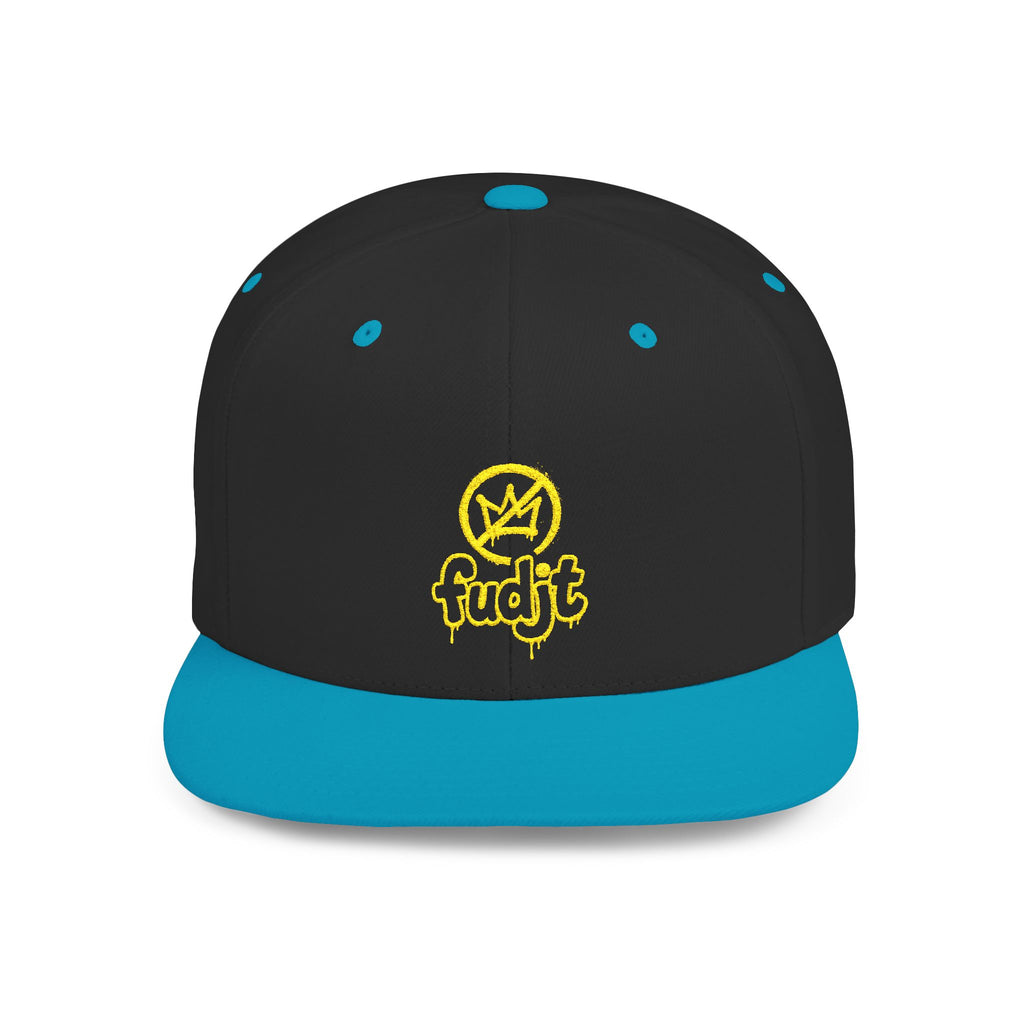 Golden fudjt No Kings Flat Bill Snapback Hat | Embroidered |  14 Colors
