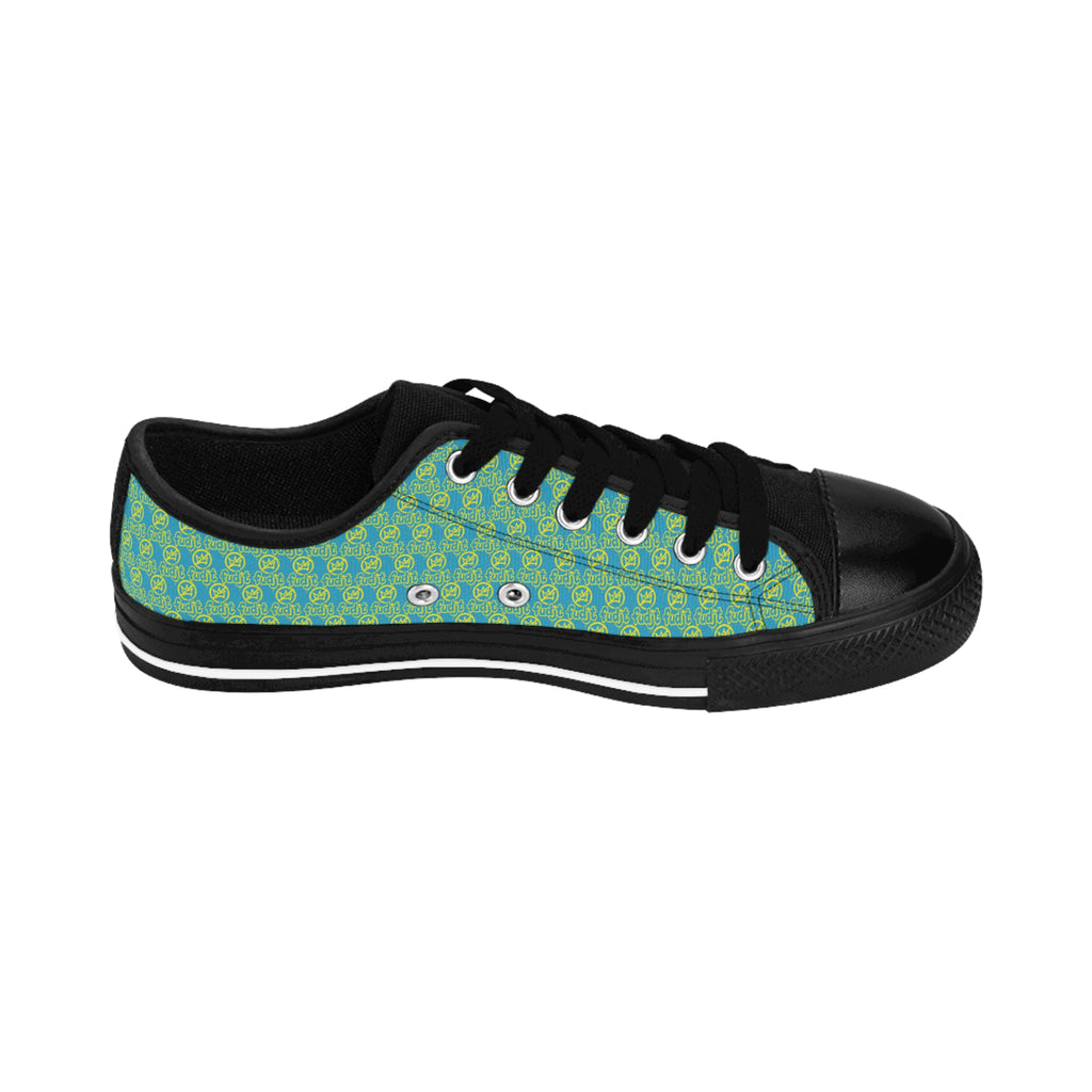 Turquoise Golden fudjt No Kings Street Style Sneakers | Men & Boys All Over .5 Low Top
