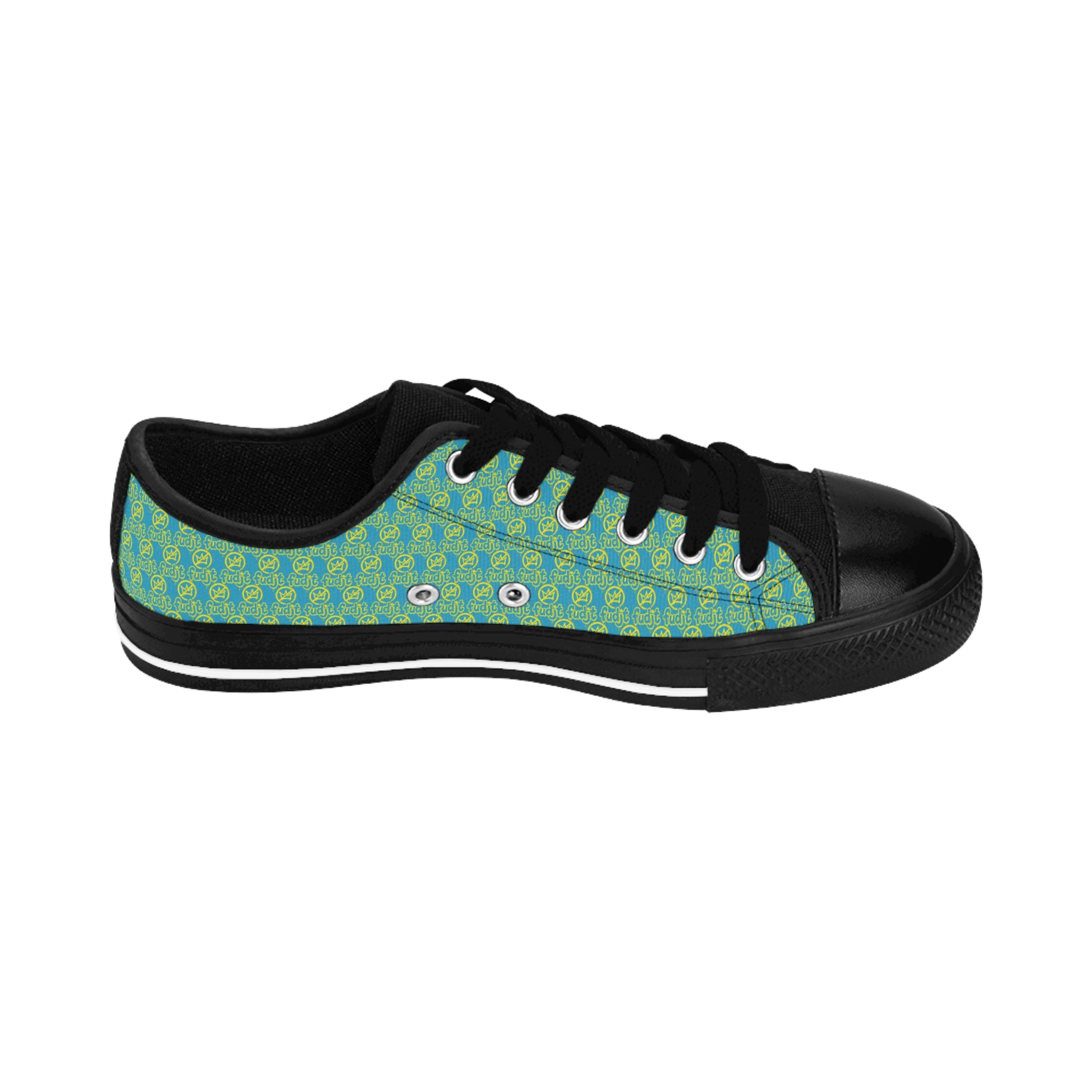 Turquoise Golden fudjt No Kings Street Style Sneakers | Men & Boys All Over .5 Low Top