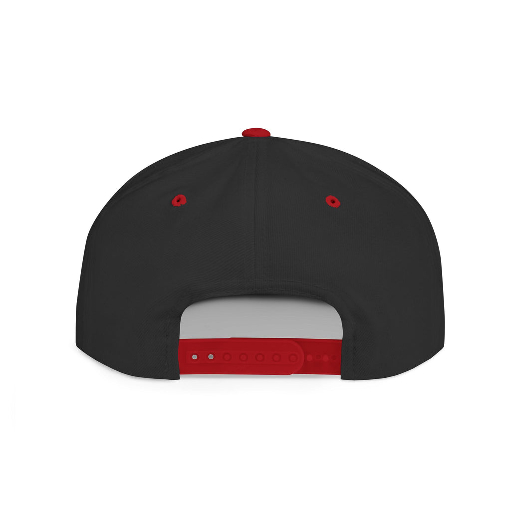 Black Square fudjt Circle Flat Bill Snapback Hat | Embroidered |  15 Colors