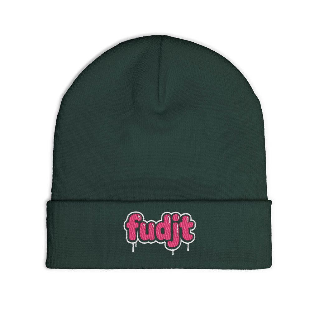 fudjt Knit Beanie | Pink Drip | 5 Colors