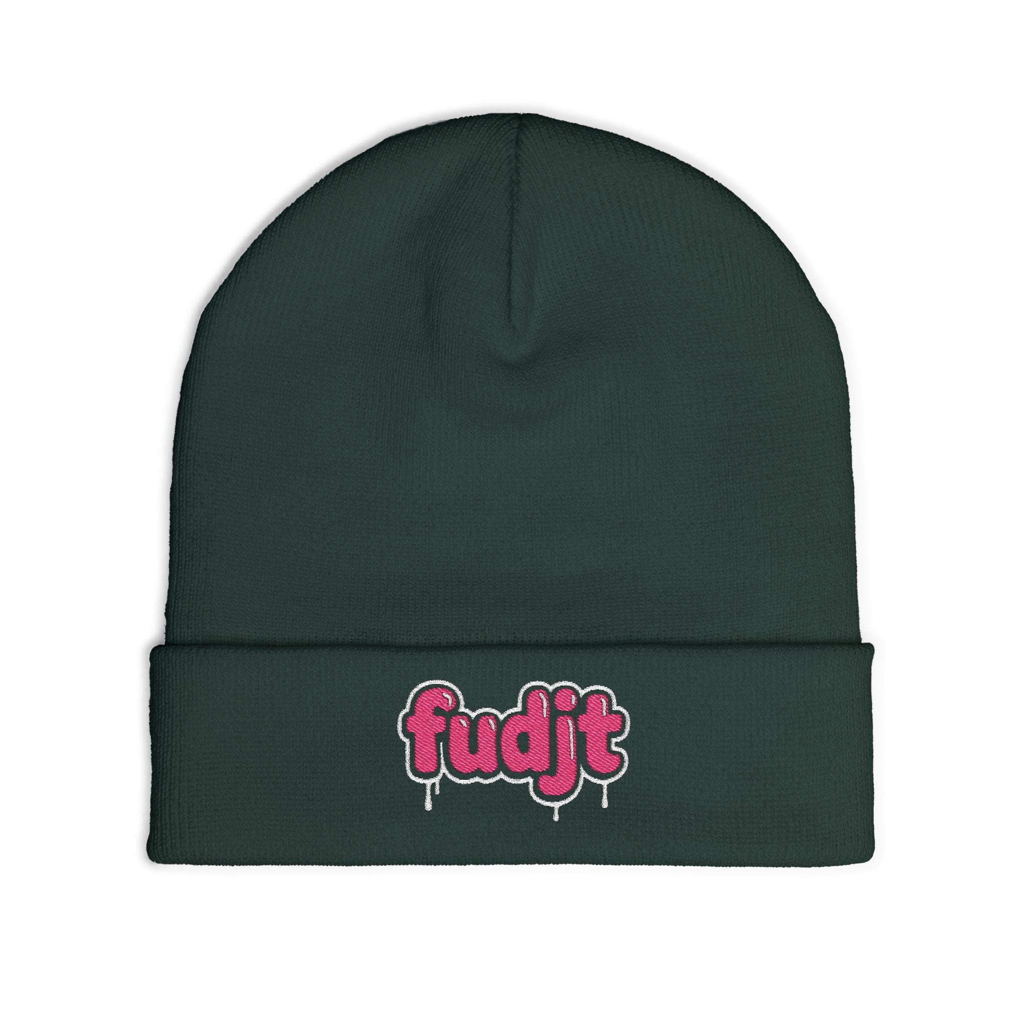 fudjt Knit Beanie | Pink Drip | 5 Colors