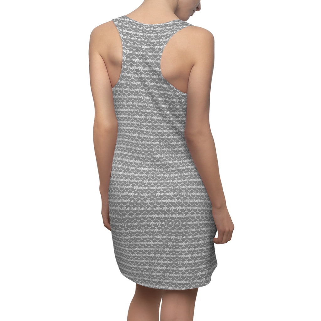 Gray fudjt Unbroken Chain 1.25 Chic Racerback Dress