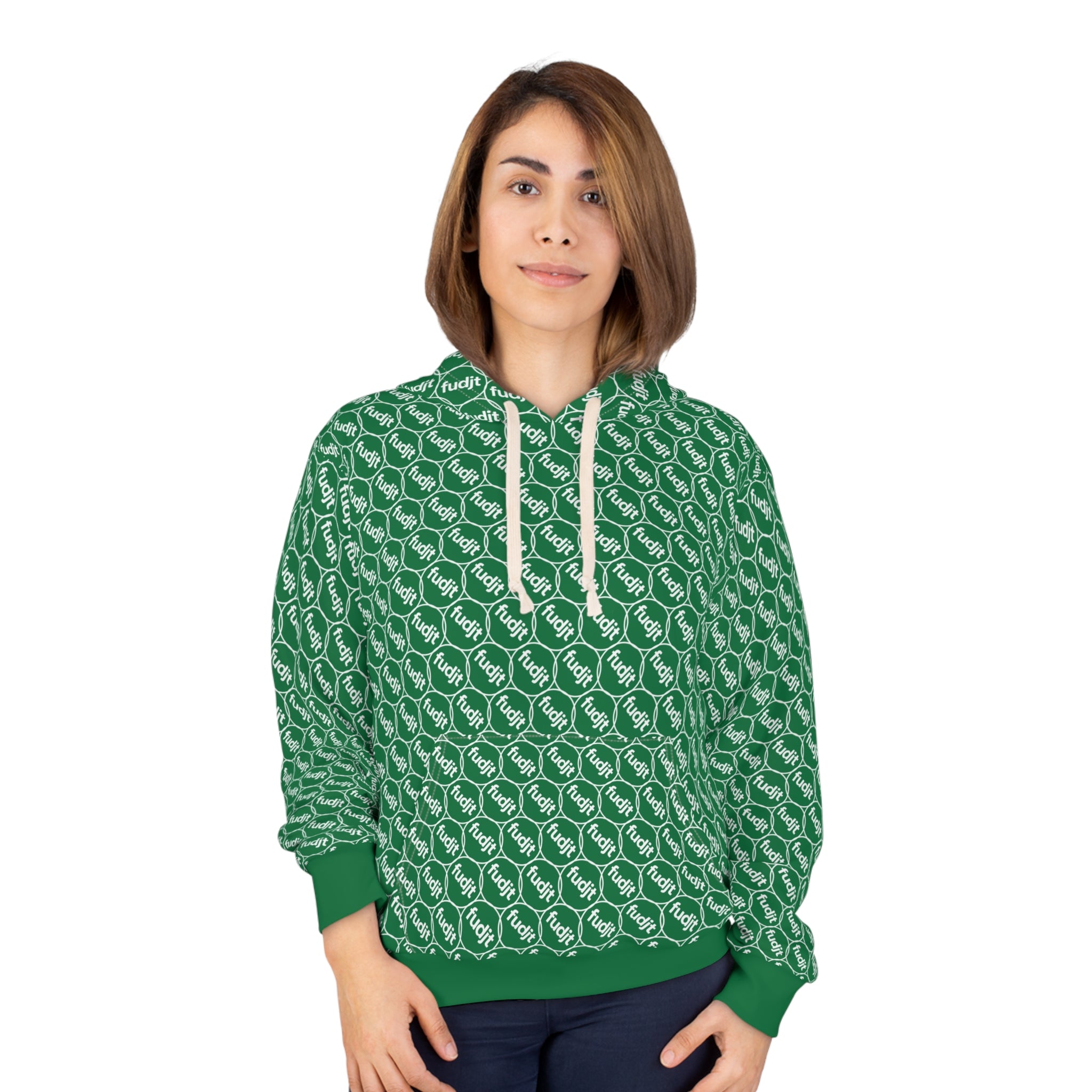 Dark Green fudjt Unbroken Chain Hoodie | All Over 2.5-45
